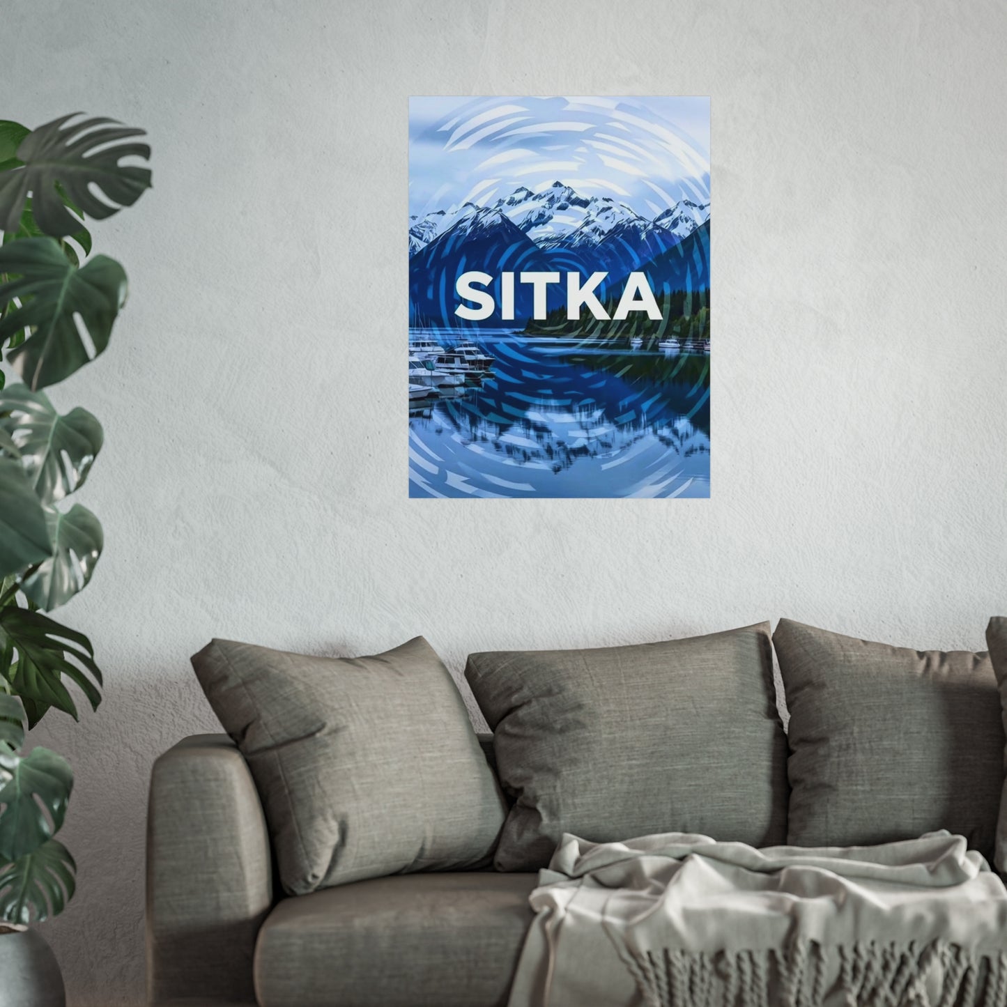 Sitka Alaska Vintage Retro Giclée Print Art Series Poster