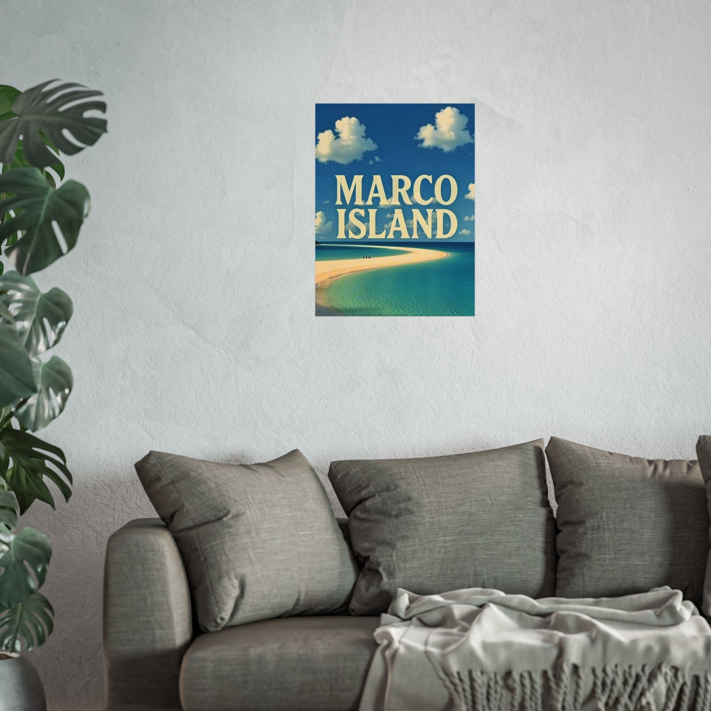 Marco Island Florida Vintage Retro Giclée Print Art Series Poster