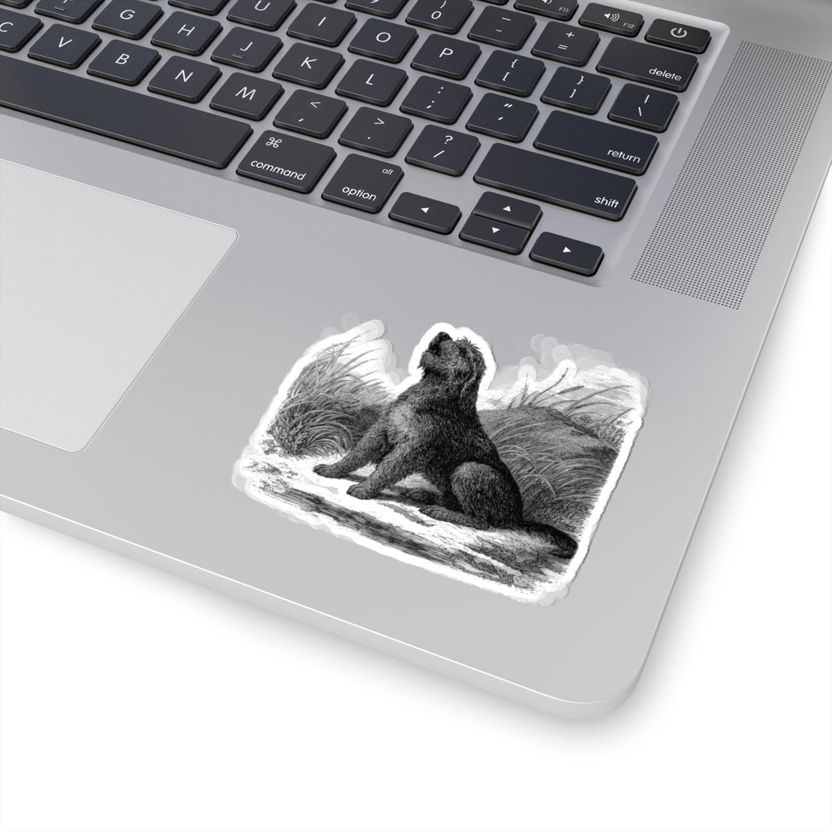 Otterhound Vintage Retro Kiss-Cut Vinyl Sticker - Howling For Fun