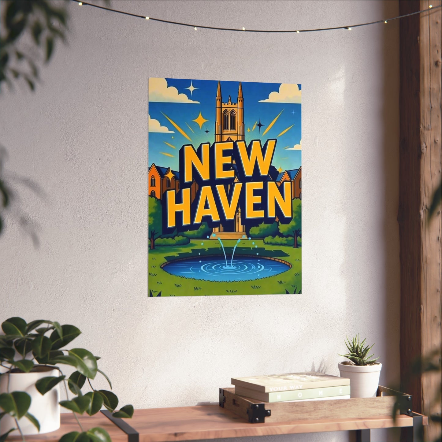 New Haven Connecticut Vintage Retro Giclée Print Art Series Poster