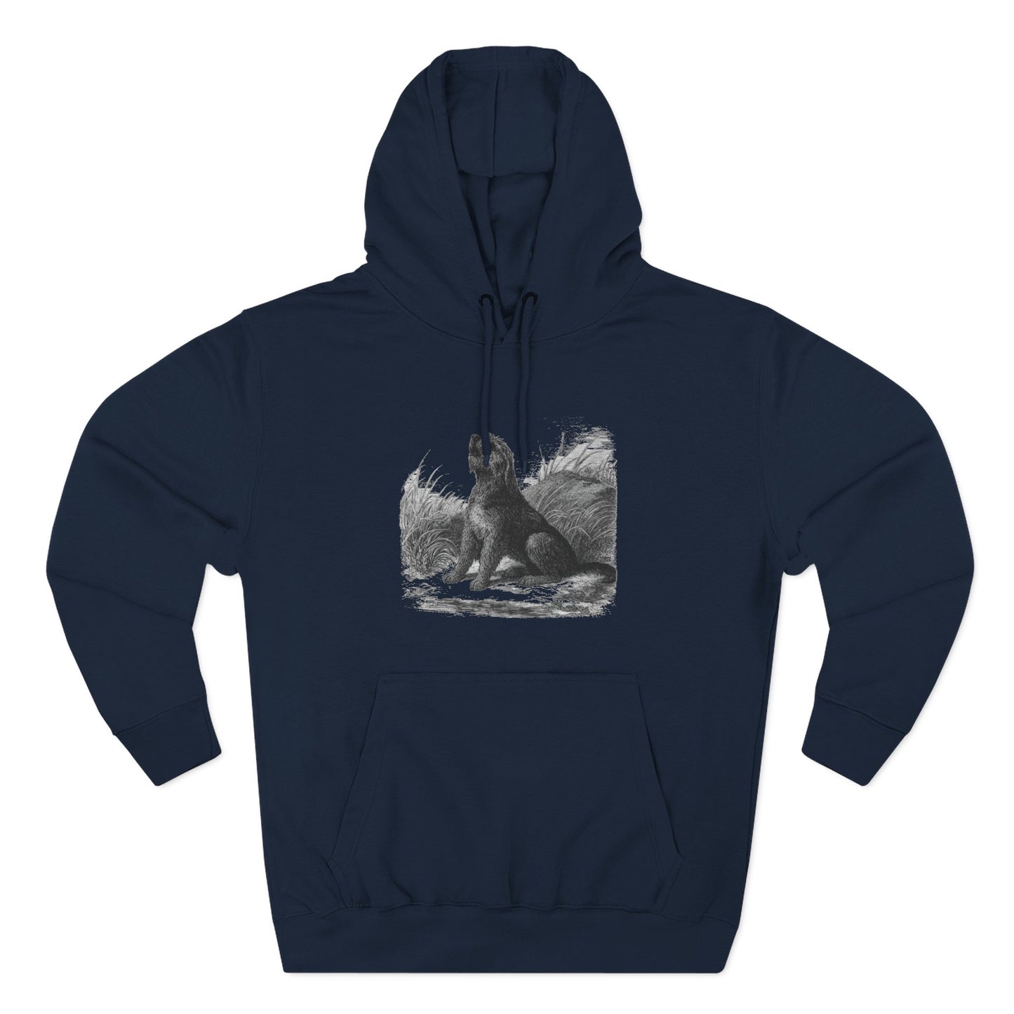 Otterhound Vintage Retro Unisex Heavy Cotton Hoodie - Howling For Fun