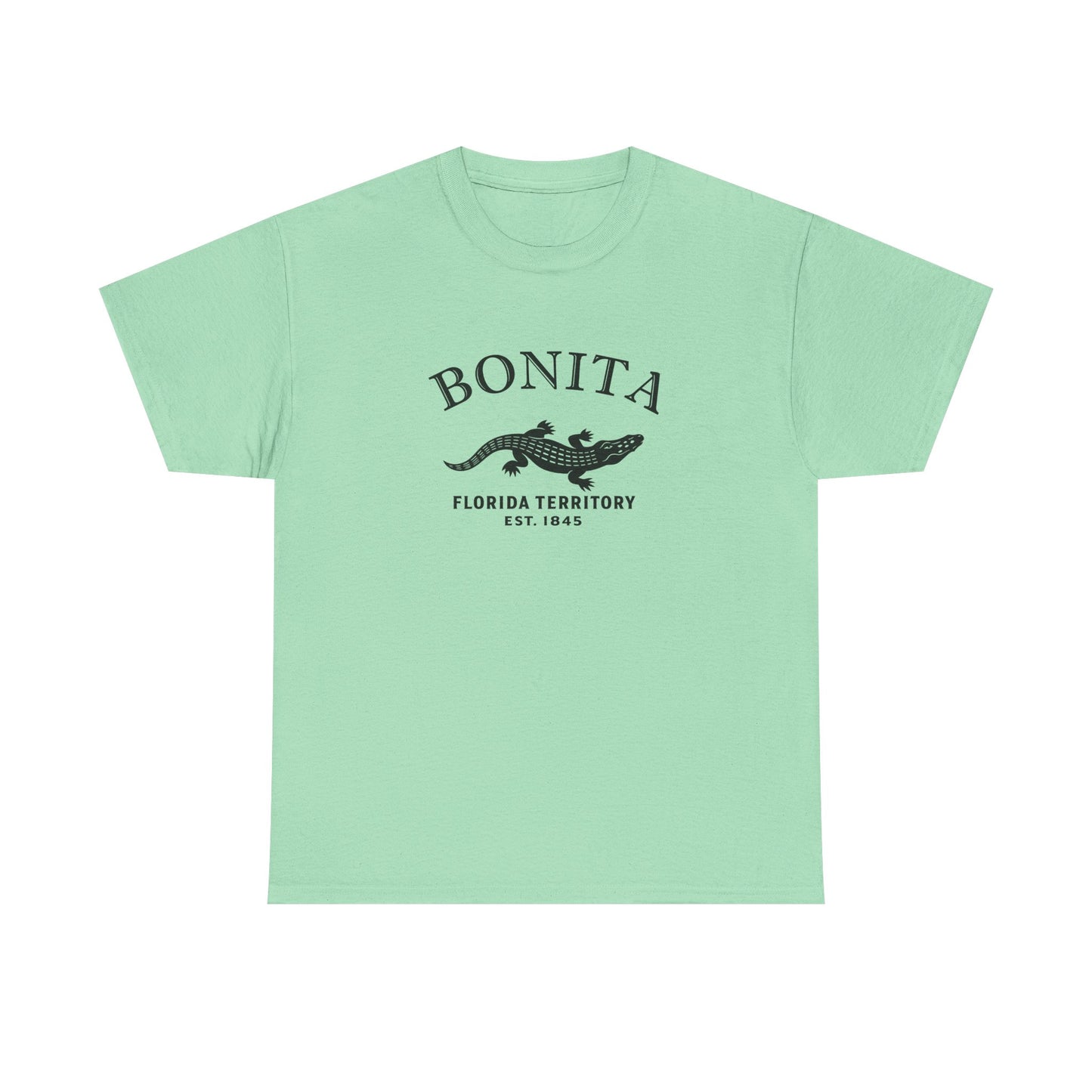 Bonita Florida Vintage Retro Unisex Heavy Cotton Tee - Black Logo