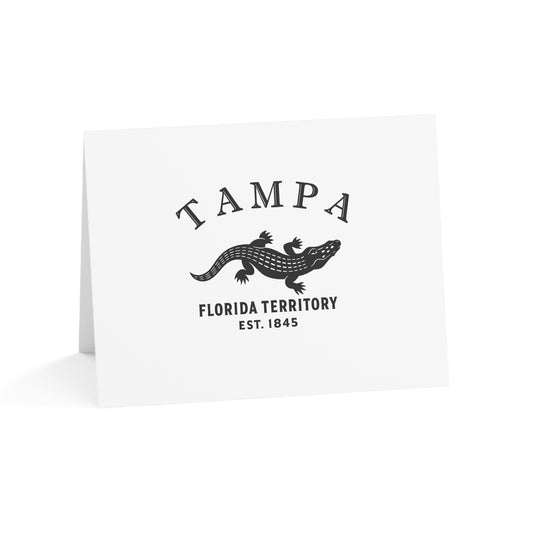 Tampa Florida Vintage Retro Thank You Card Set - Black Logo