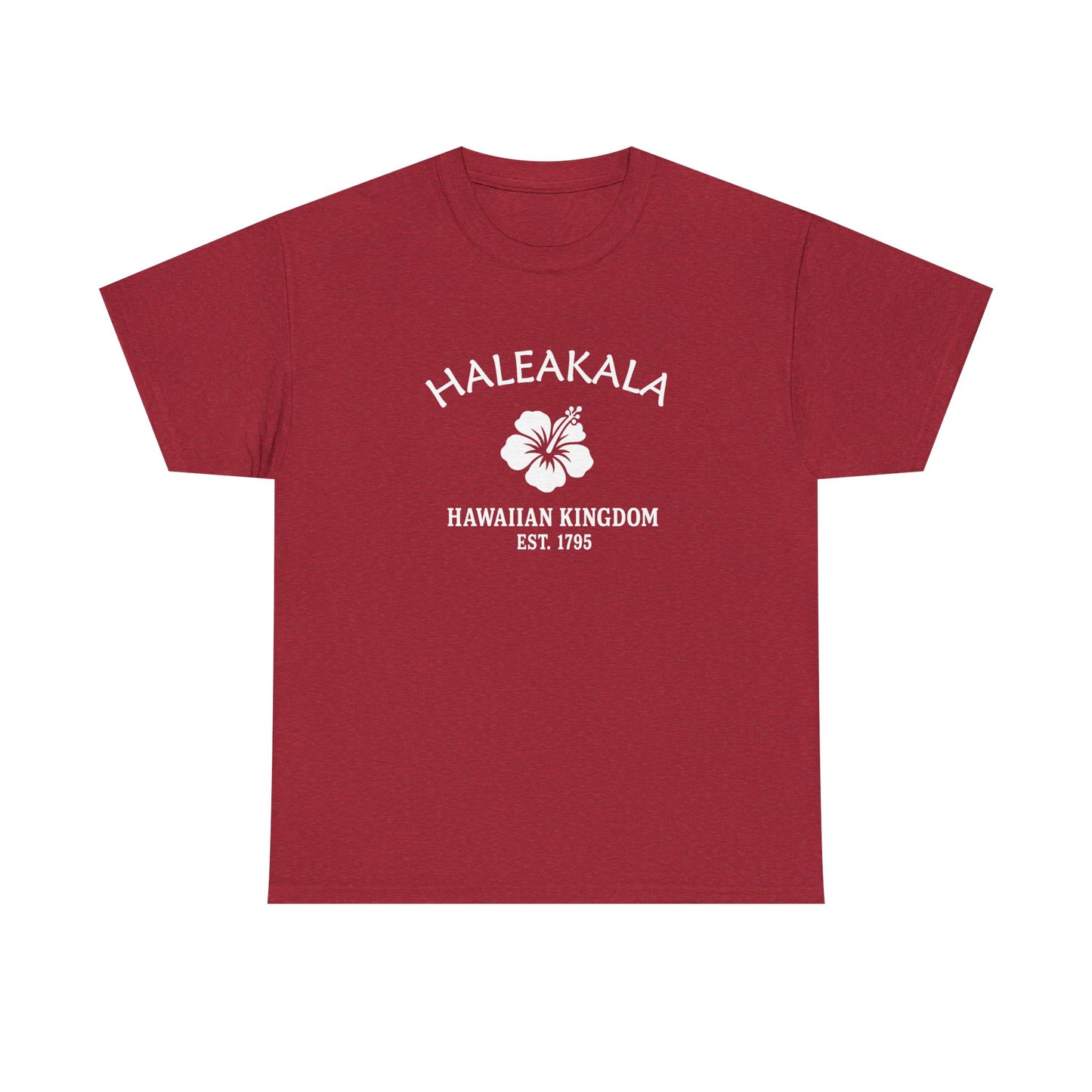 Haleakala Hawaii Vintage Retro Unisex Heavy Cotton Tee - White Logo
