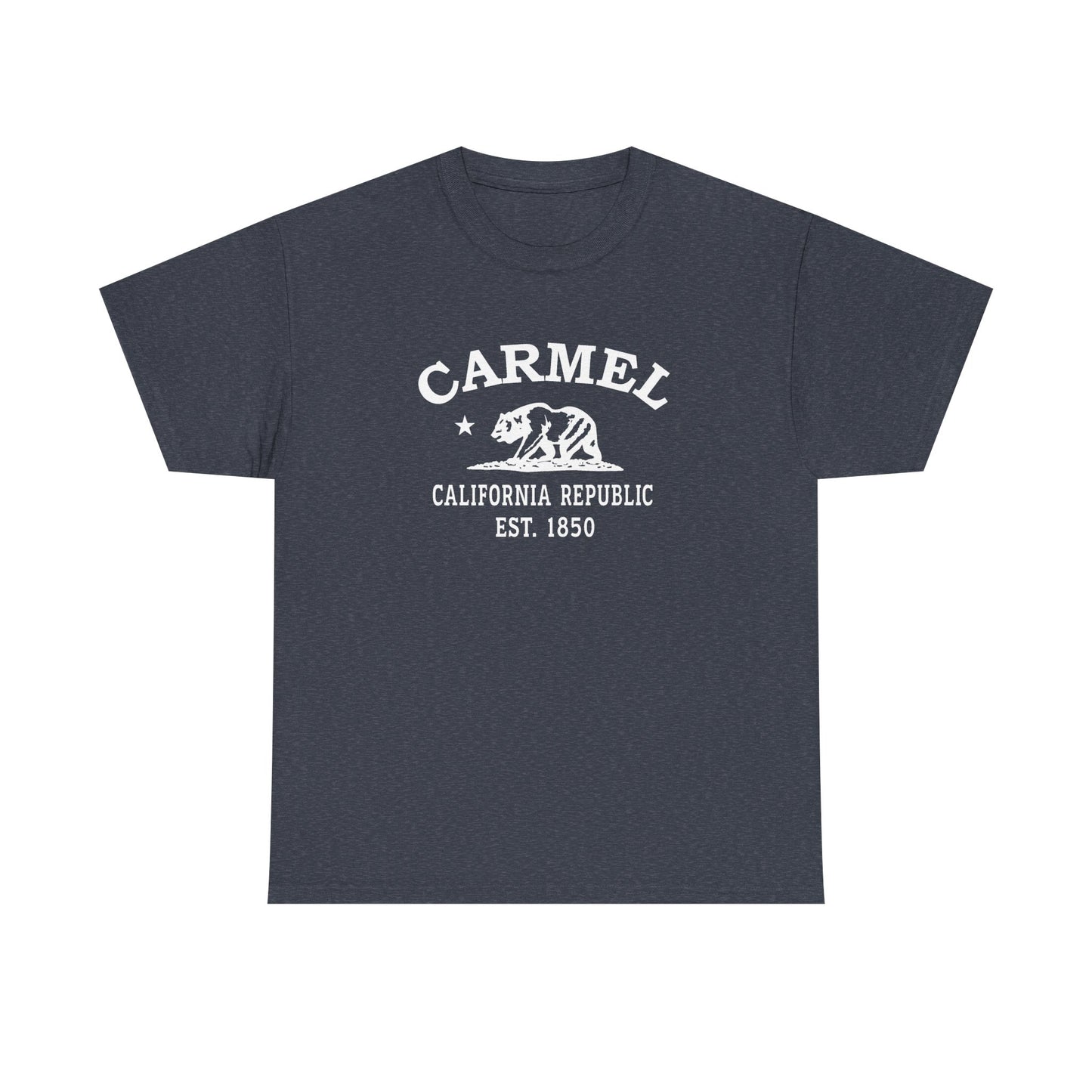 Carmel California Vintage Retro Unisex Heavy Cotton Tee - White Logo