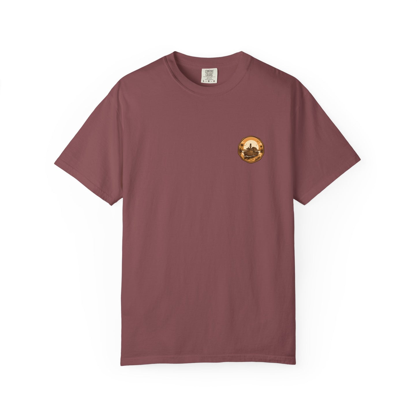 Vintage Retro Jungle River Steamboat Tee — Jungle Explorer