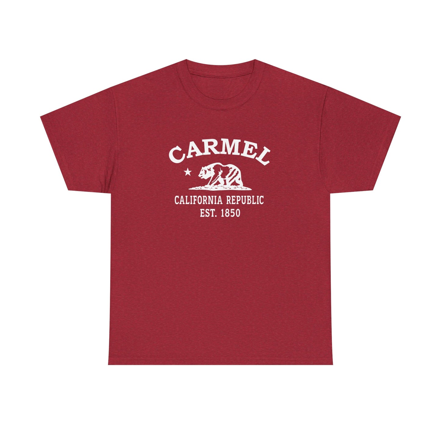Carmel California Vintage Retro Unisex Heavy Cotton Tee - White Logo