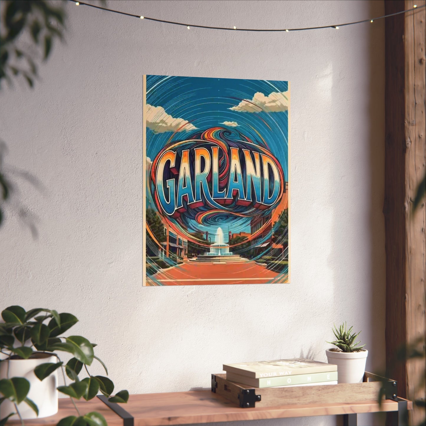 Garland Texas Vintage Retro Giclée Print Art Series Poster