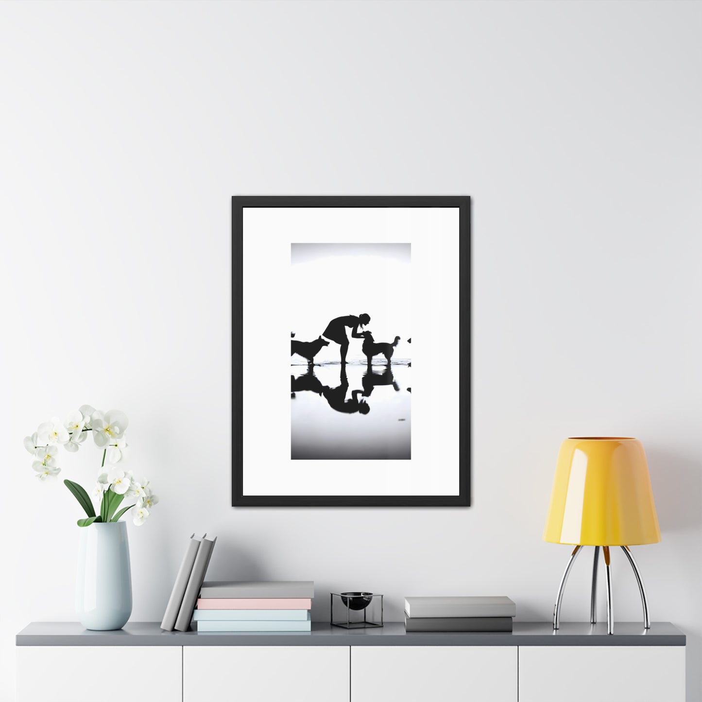Shoreline Gathering - Tide & Light Series Framed Poster