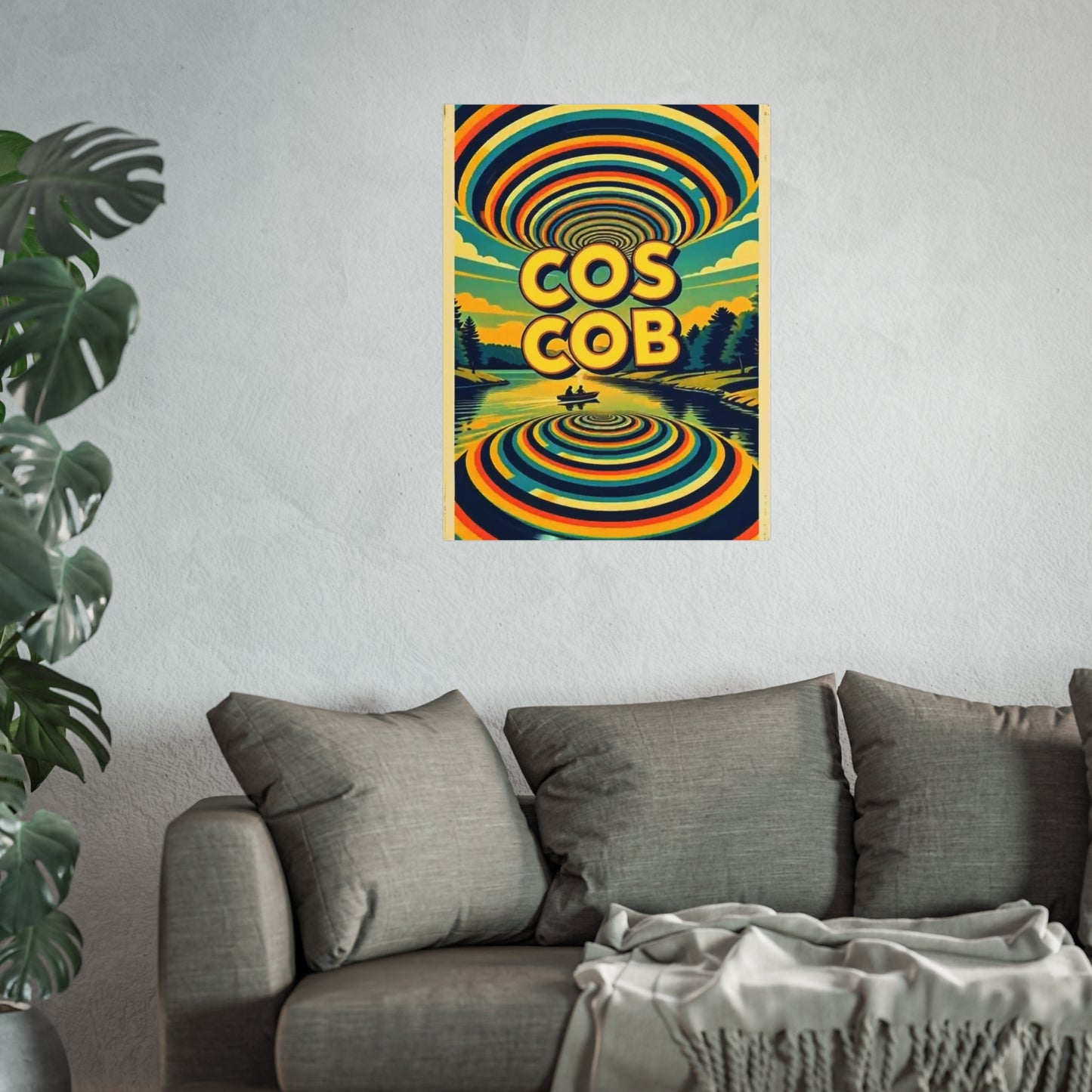 Cos Cob Connecticut Vintage Retro Giclée Print Art Series Poster