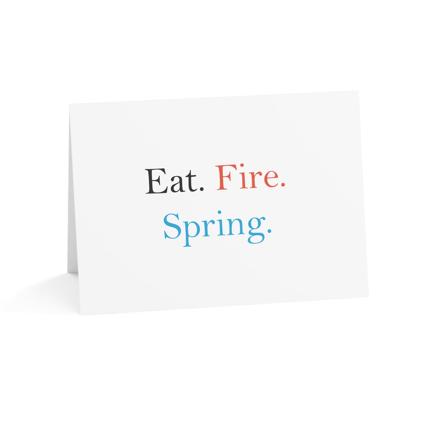 Eat Fire Spring Thank You Card Set - Text Logo