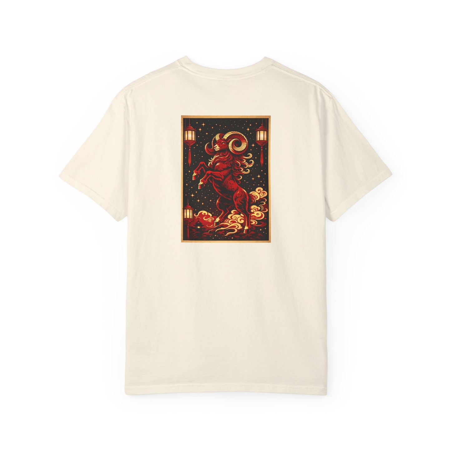 Zodiac Year of the Sheep (2015+) Vintage Retro Art Series Cotton Tee