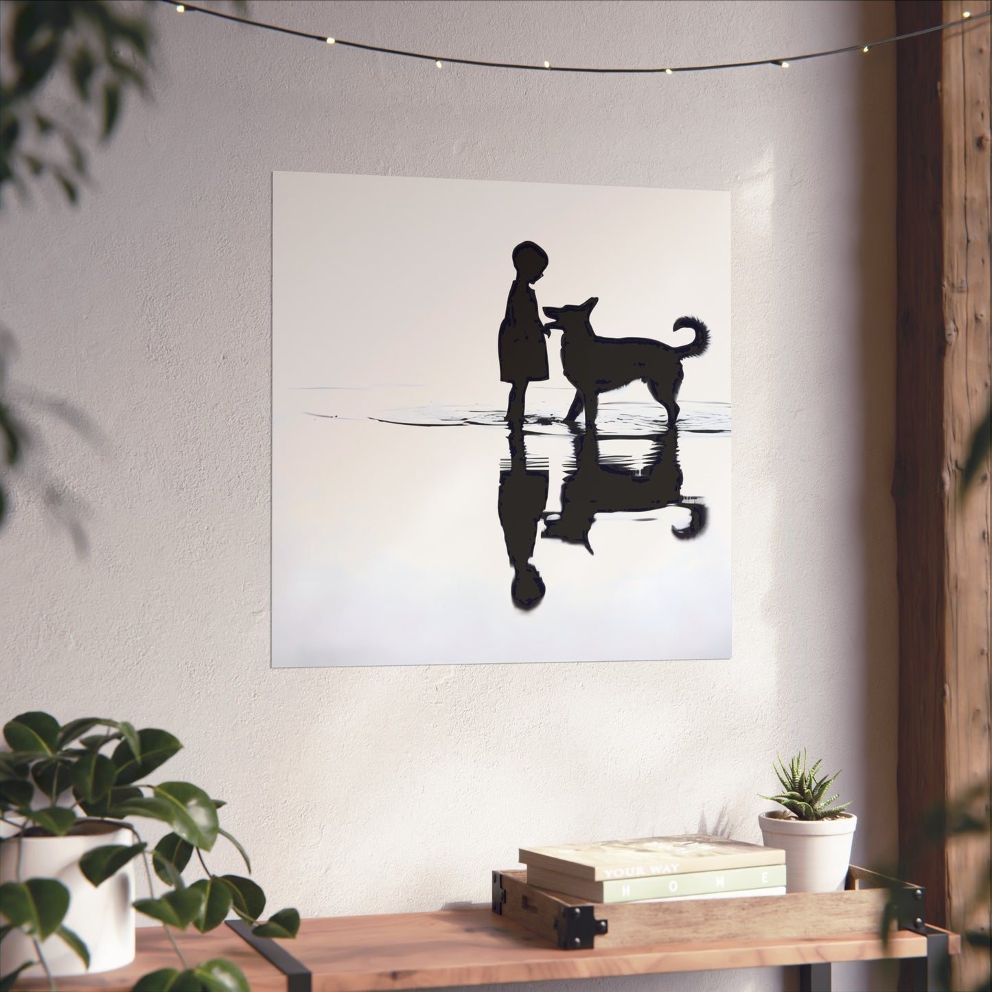 Boy and Hound - Tide & Light Series Giclée Unframed Poster