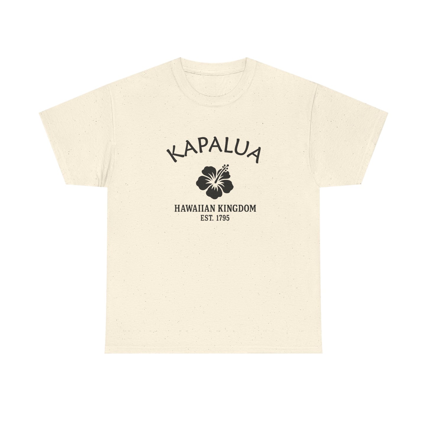 Kapalua Hawaii Vintage Retro Unisex Heavy Cotton Tee - Black Logo