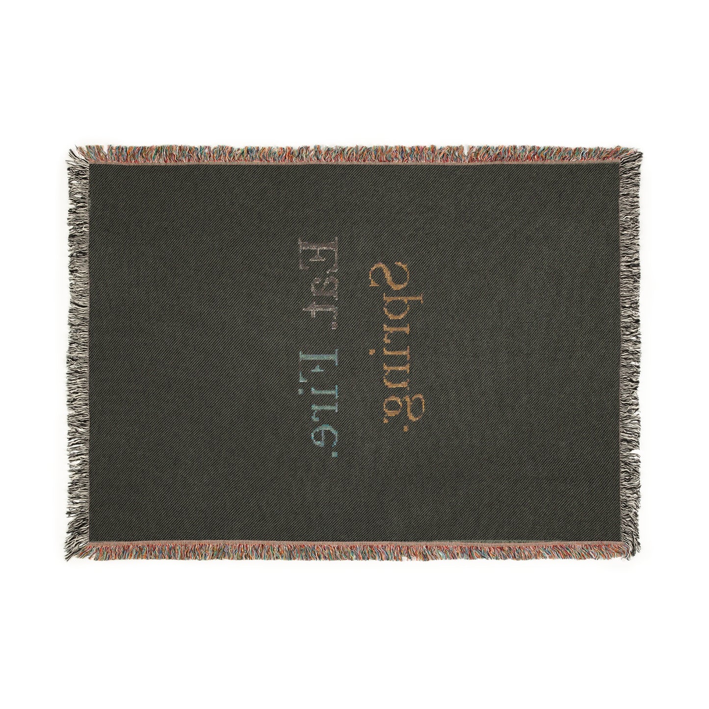 Eat Fire Spring Cotton Woven Blanket - Text Logo