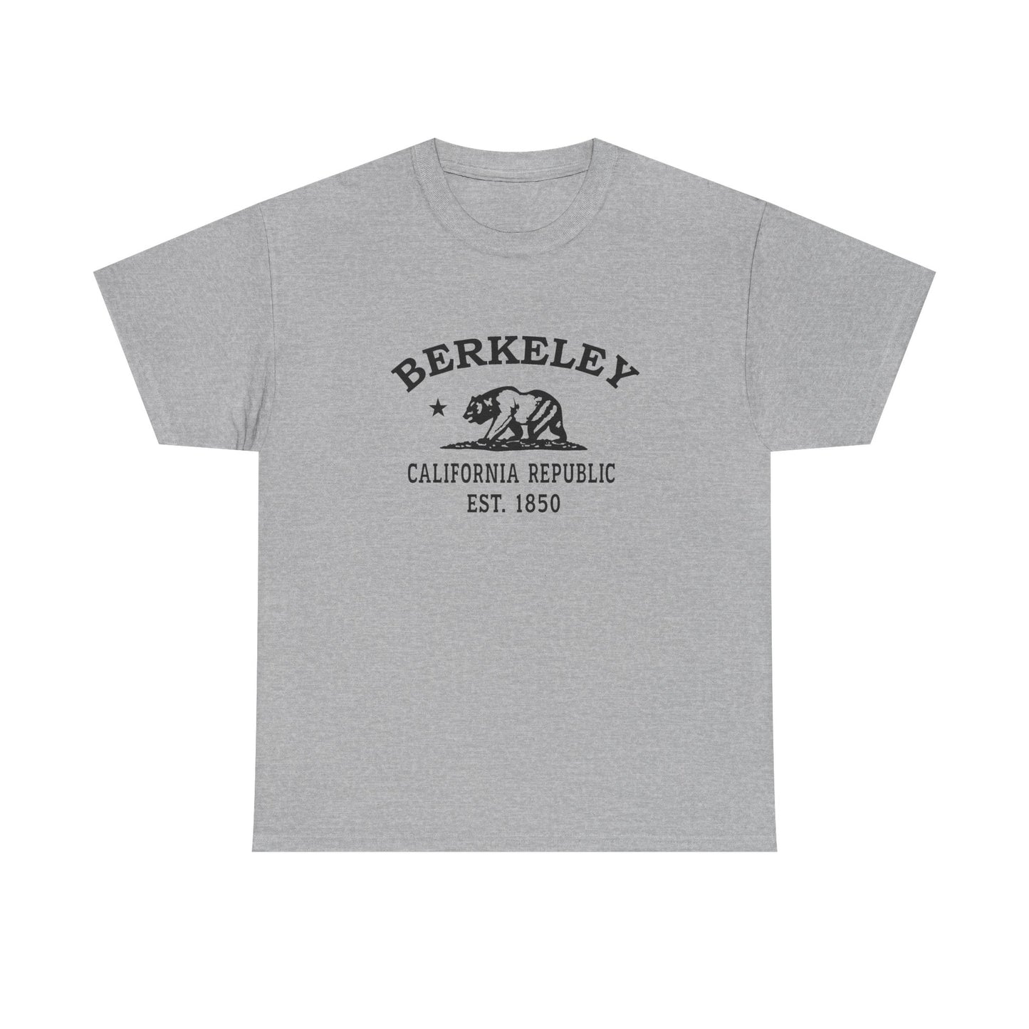 Berkeley California Vintage Retro Unisex Heavy Cotton Tee - Black Logo