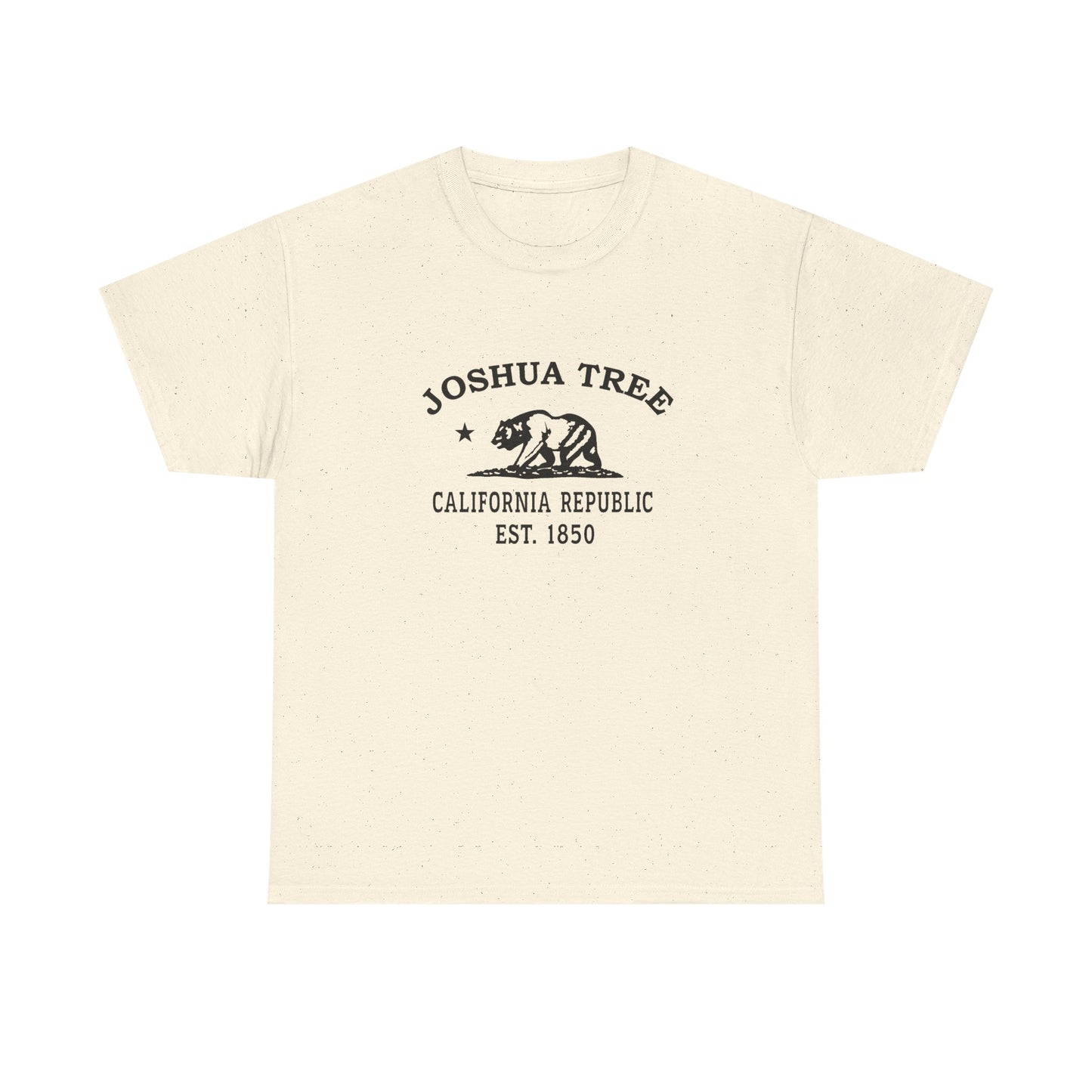 Joshua Tree California Vintage Retro Unisex Heavy Cotton Tee - Black Logo