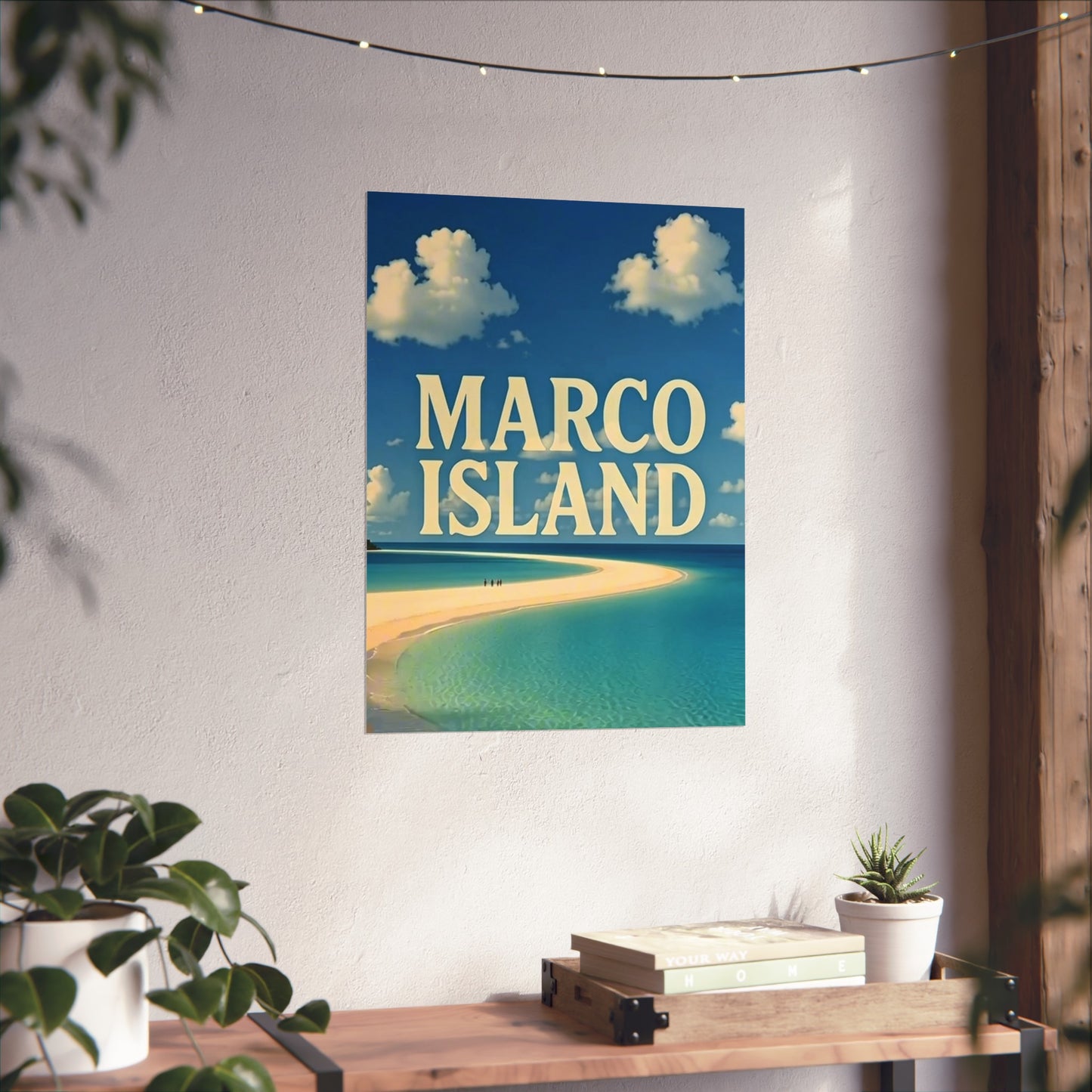 Marco Island Florida Vintage Retro Giclée Print Art Series Poster