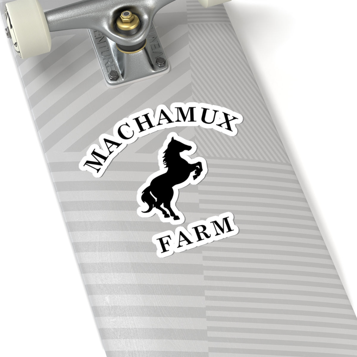 Machamux Farm Vintage Retro Vinyl Sticker - Black Logo