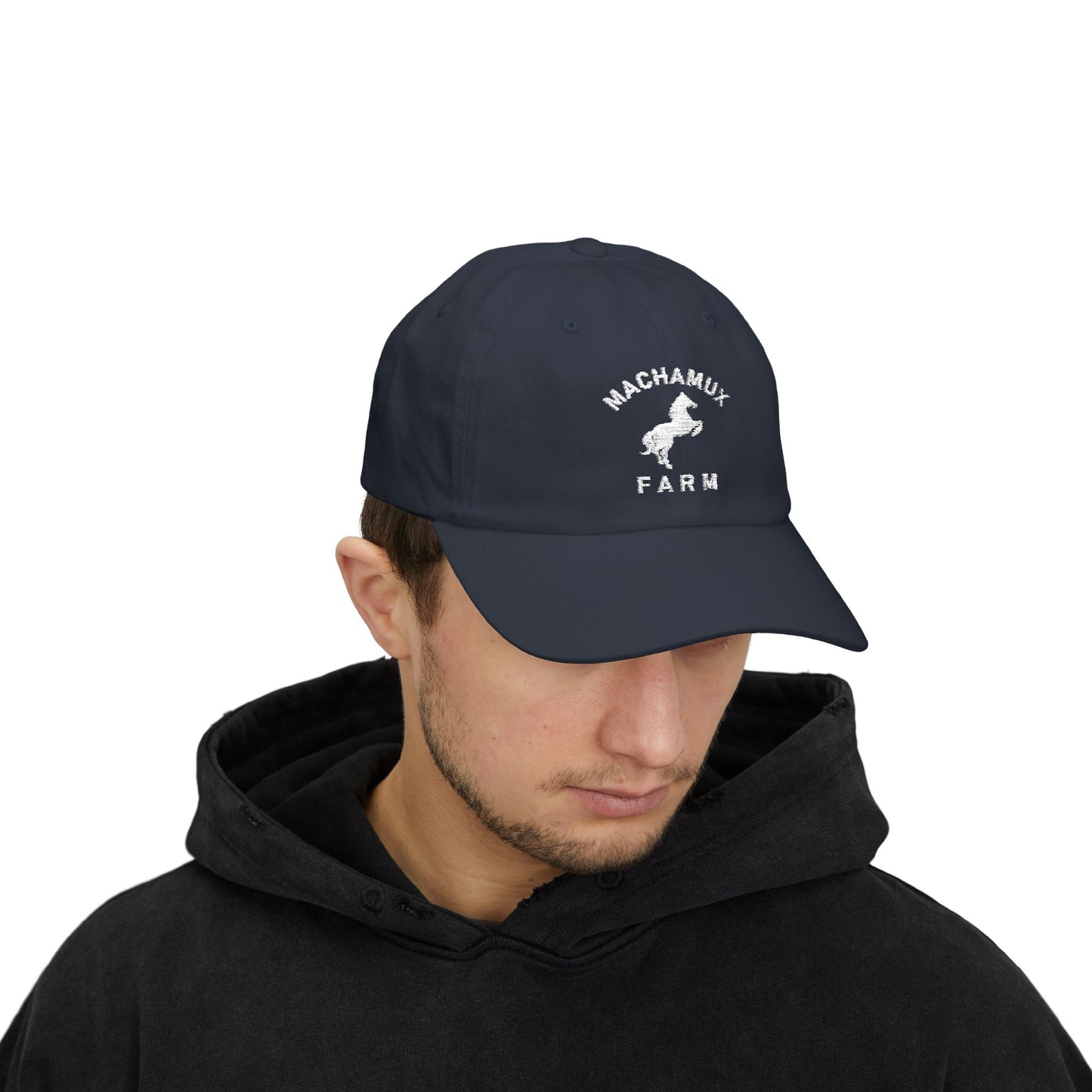 Machamux Farm Classic Cotton Cap - White Logo