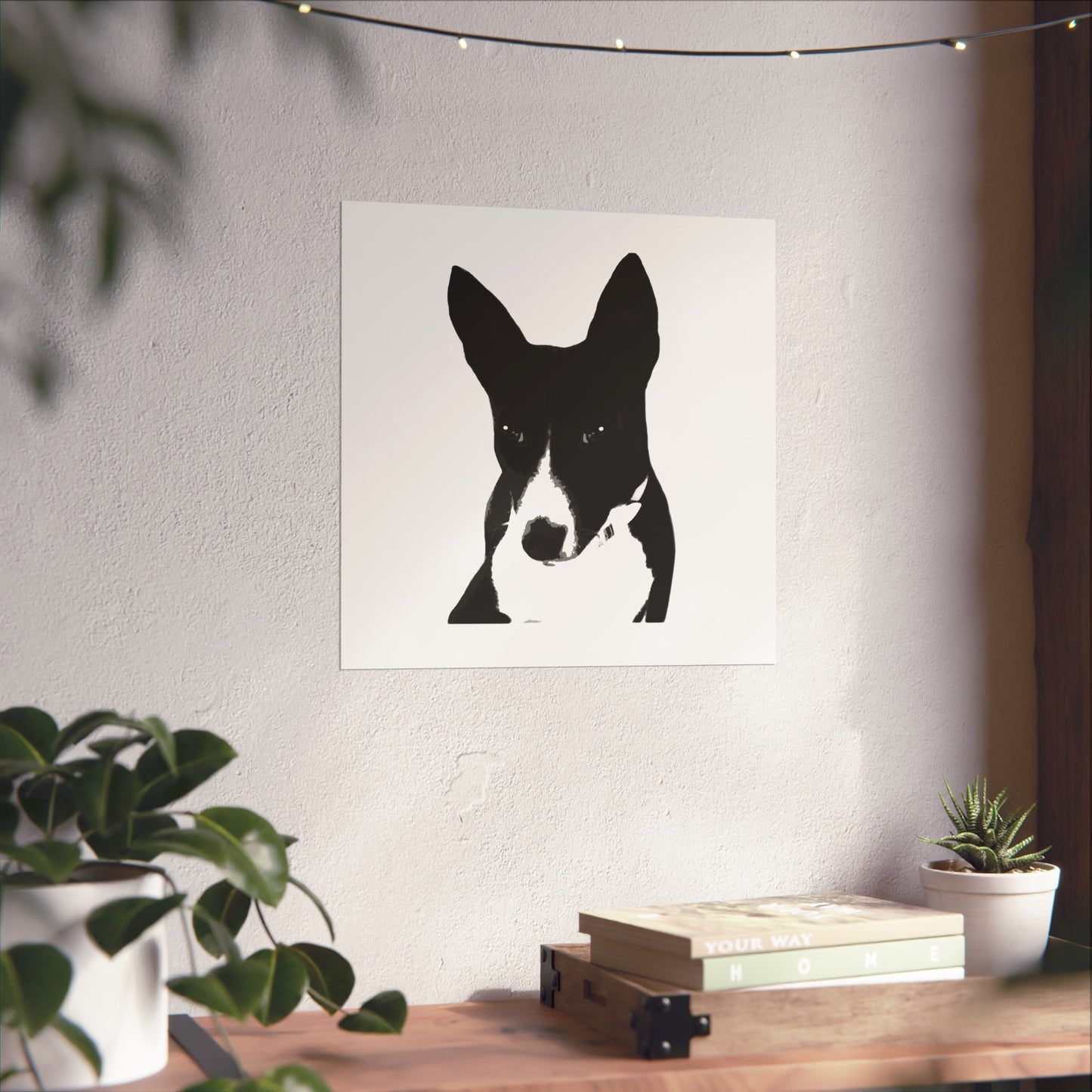 A Life Well Lived Basenji Retro Giclée Print Art Series Poster - Black Logo