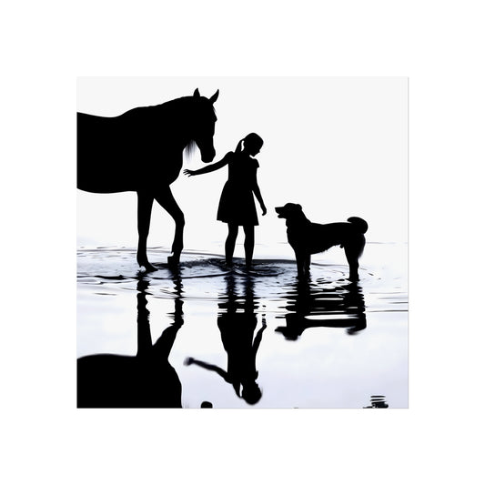 Between Horse and Hound - Tide & Light Series Giclée Unframed Art Print