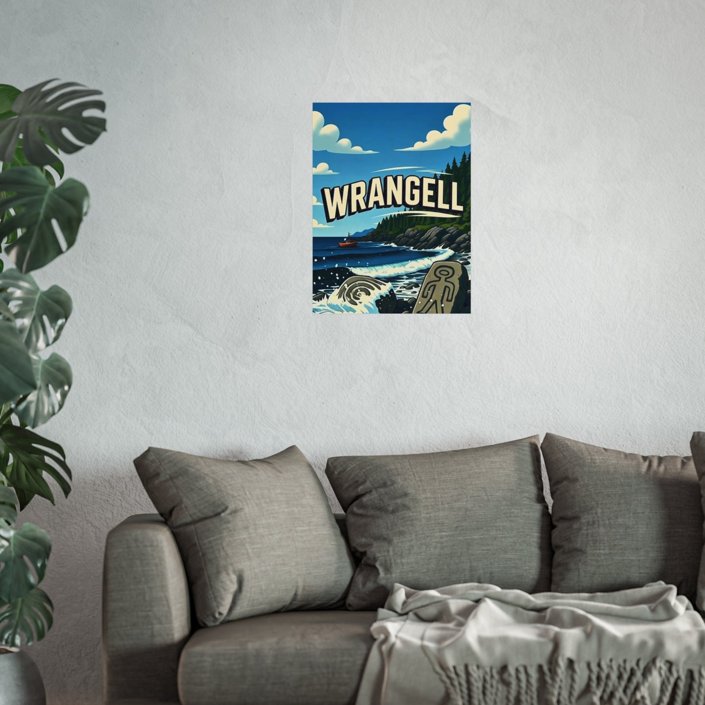 Wrangell Alaska Vintage Retro Giclée Print Art Series Poster