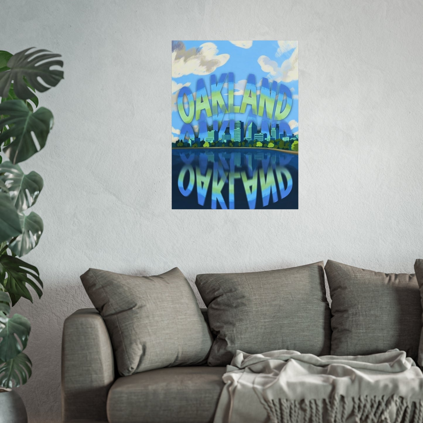 Oakland California Vintage Retro Giclée Print Art Series Poster