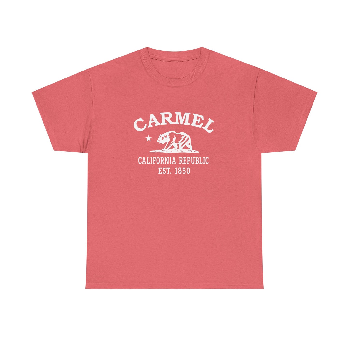 Carmel California Vintage Retro Unisex Heavy Cotton Tee - White Logo