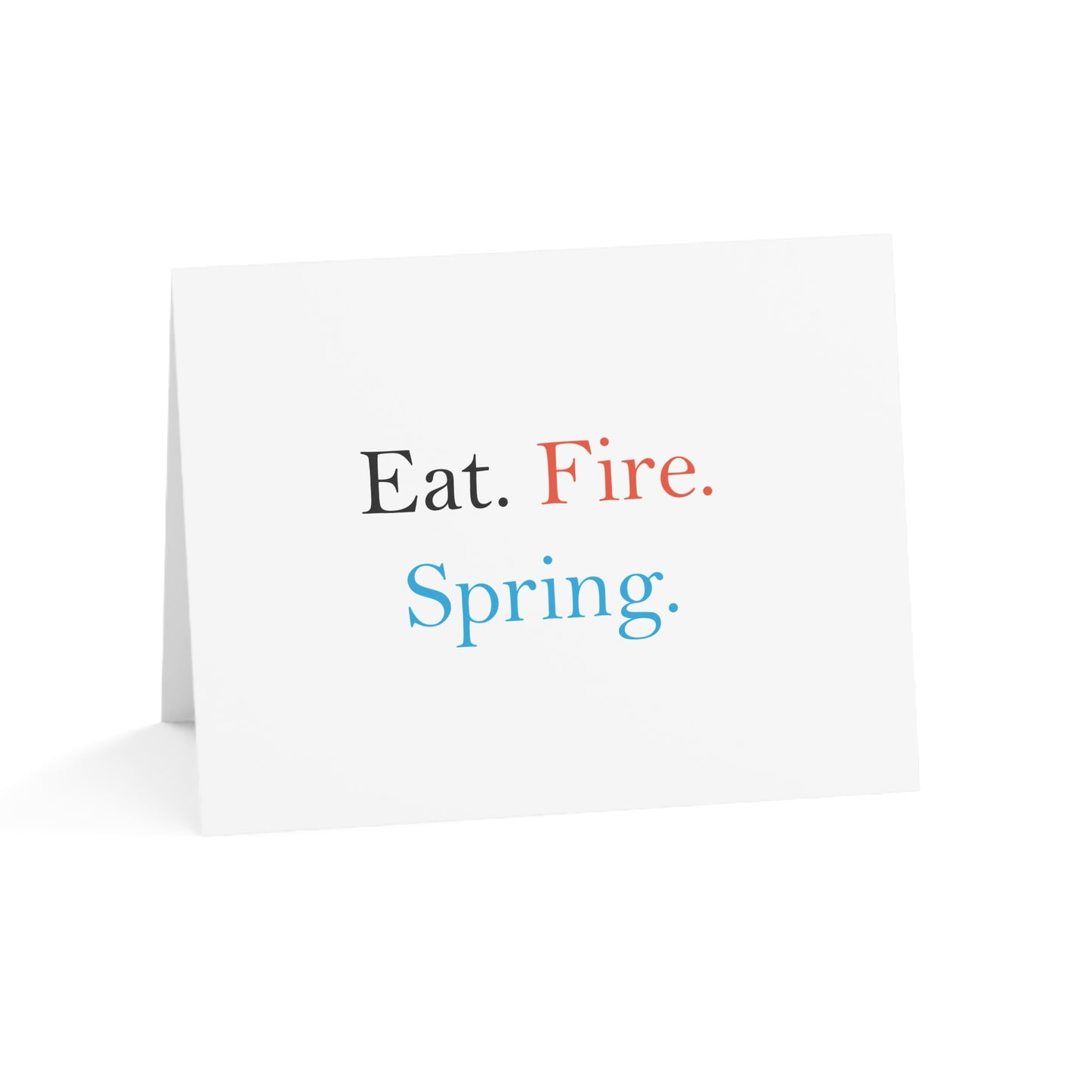Eat Fire Spring Thank You Card Set - Text Logo