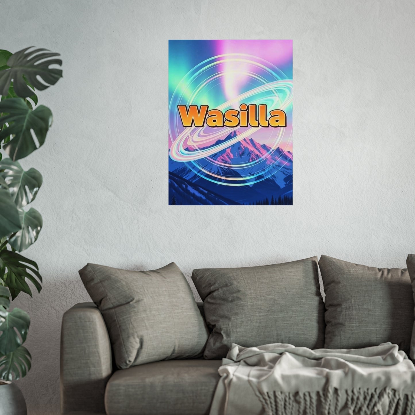 Wasilla Alaska Vintage Retro Giclée Print Art Series Poster