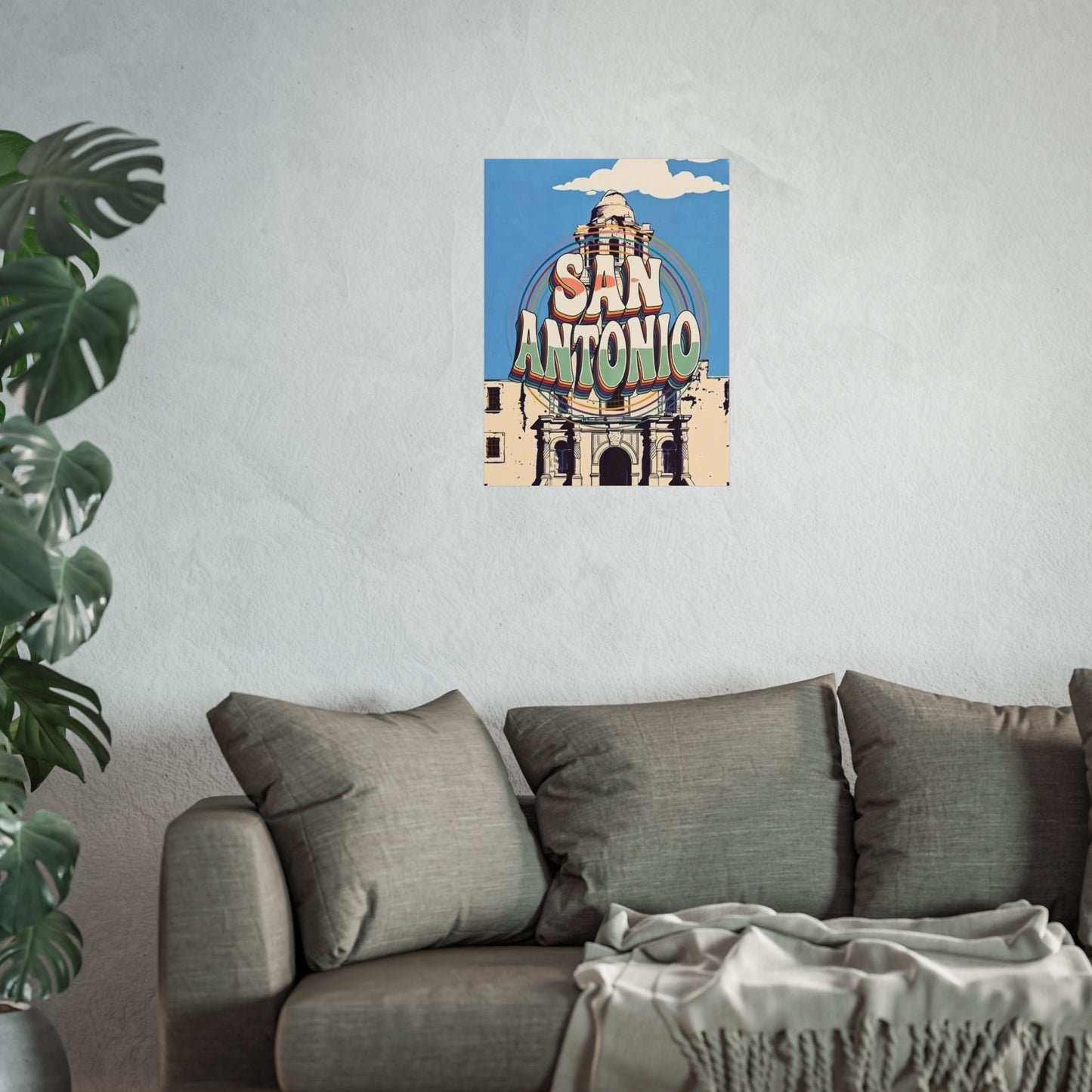 San Antonio Texas Vintage Retro Giclée Print Art Series Poster