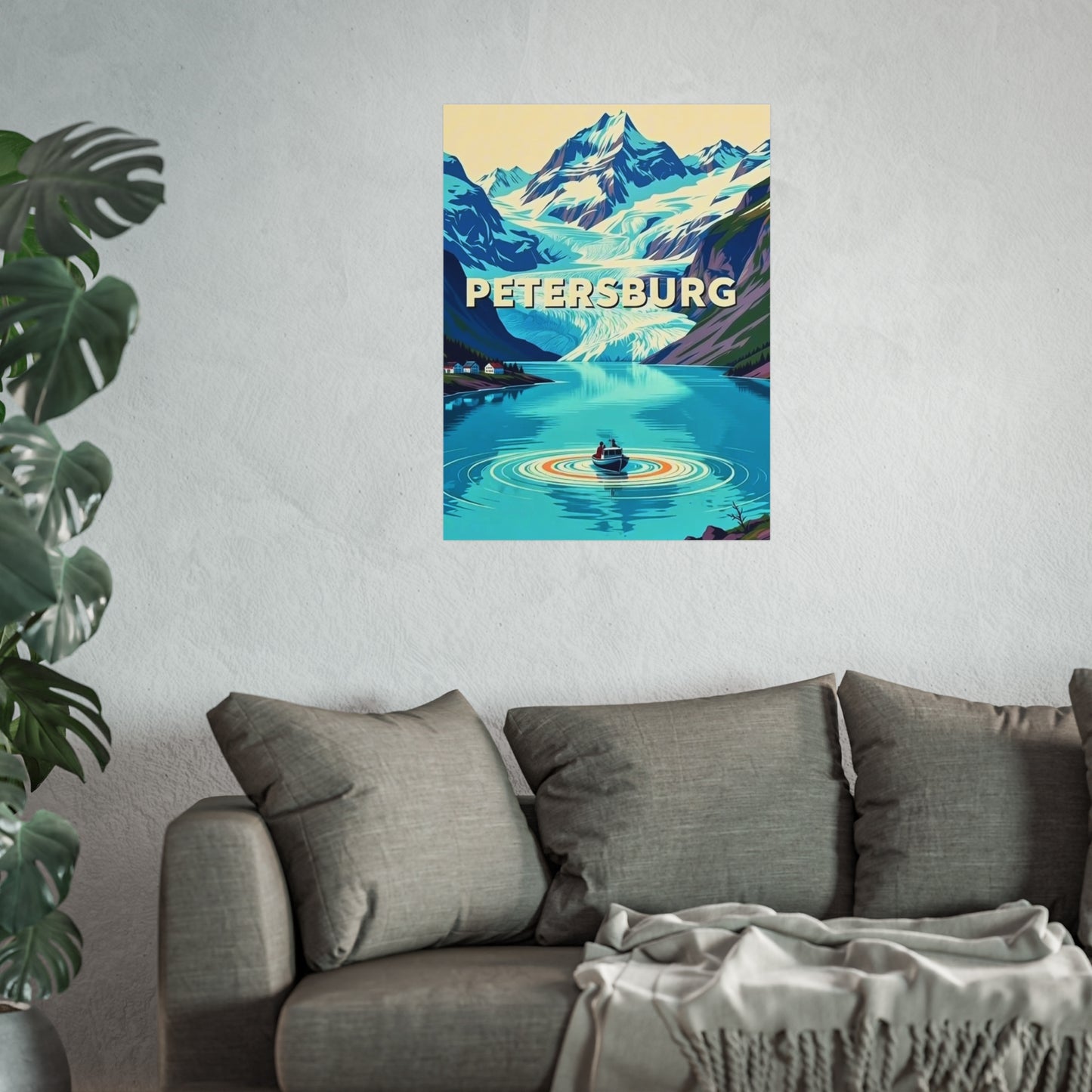Petersburg Alaska Vintage Retro Giclée Print Art Series Poster