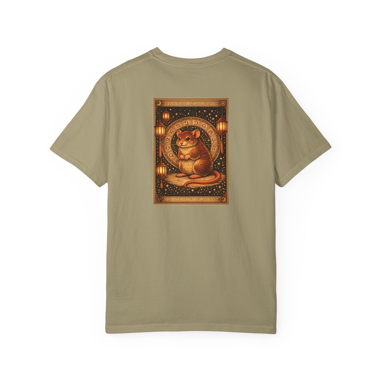 Zodiac Year of the Rat (2020+) Vintage Retro Art Series Cotton Tee