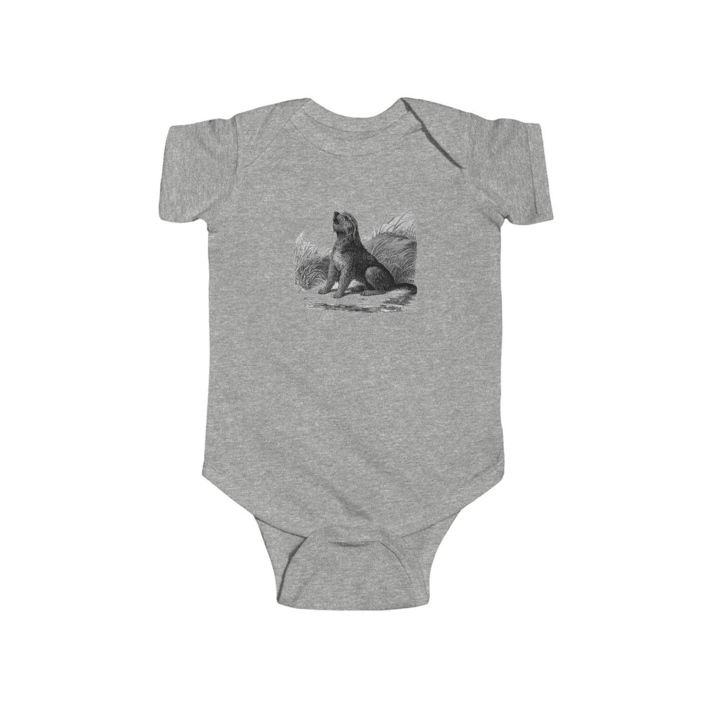 Otterhound Vintage Retro Cotton Jersey Baby Bodysuit - Howling For Fun