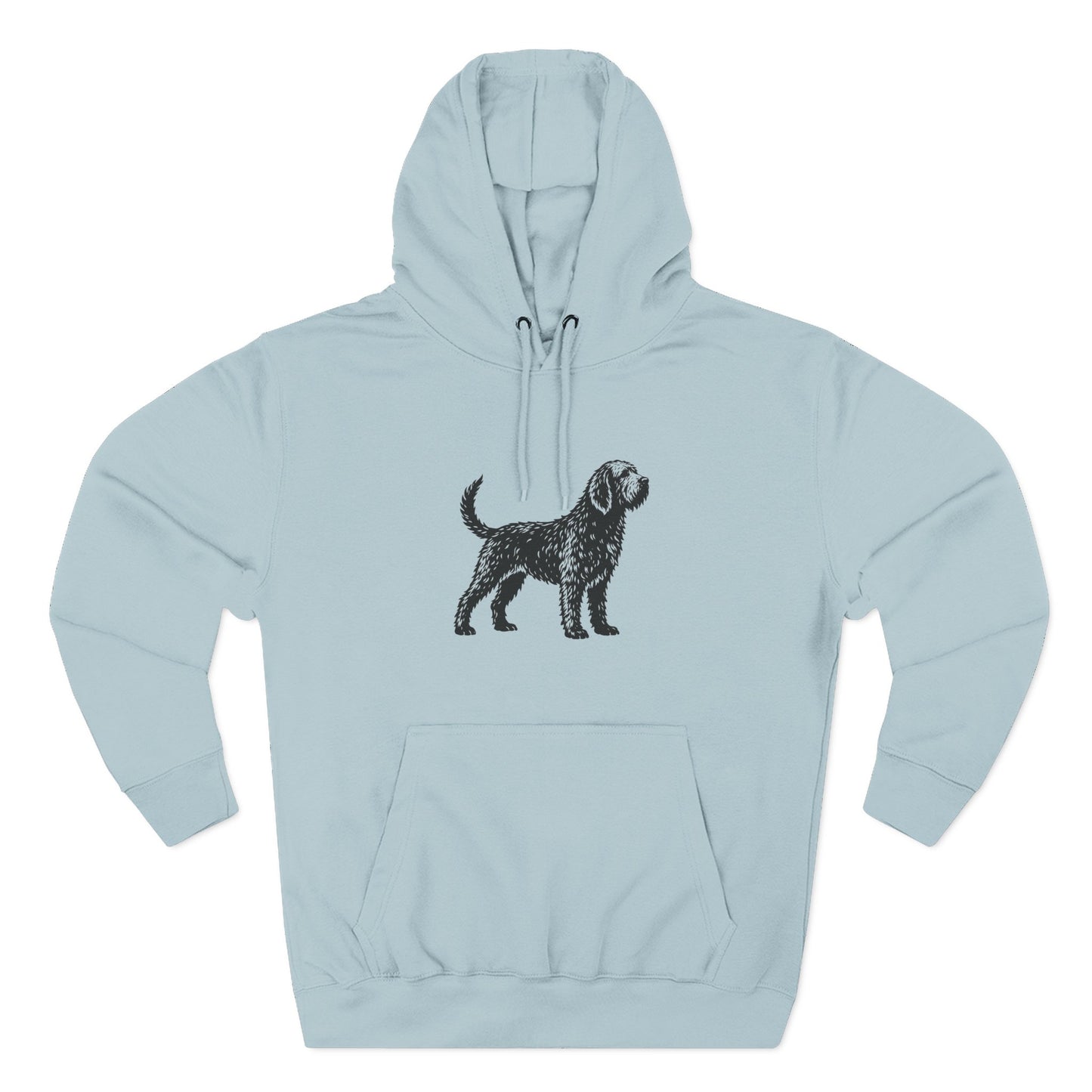Otterhound Vintage Retro Unisex Heavy Cotton Hoodie - Standing