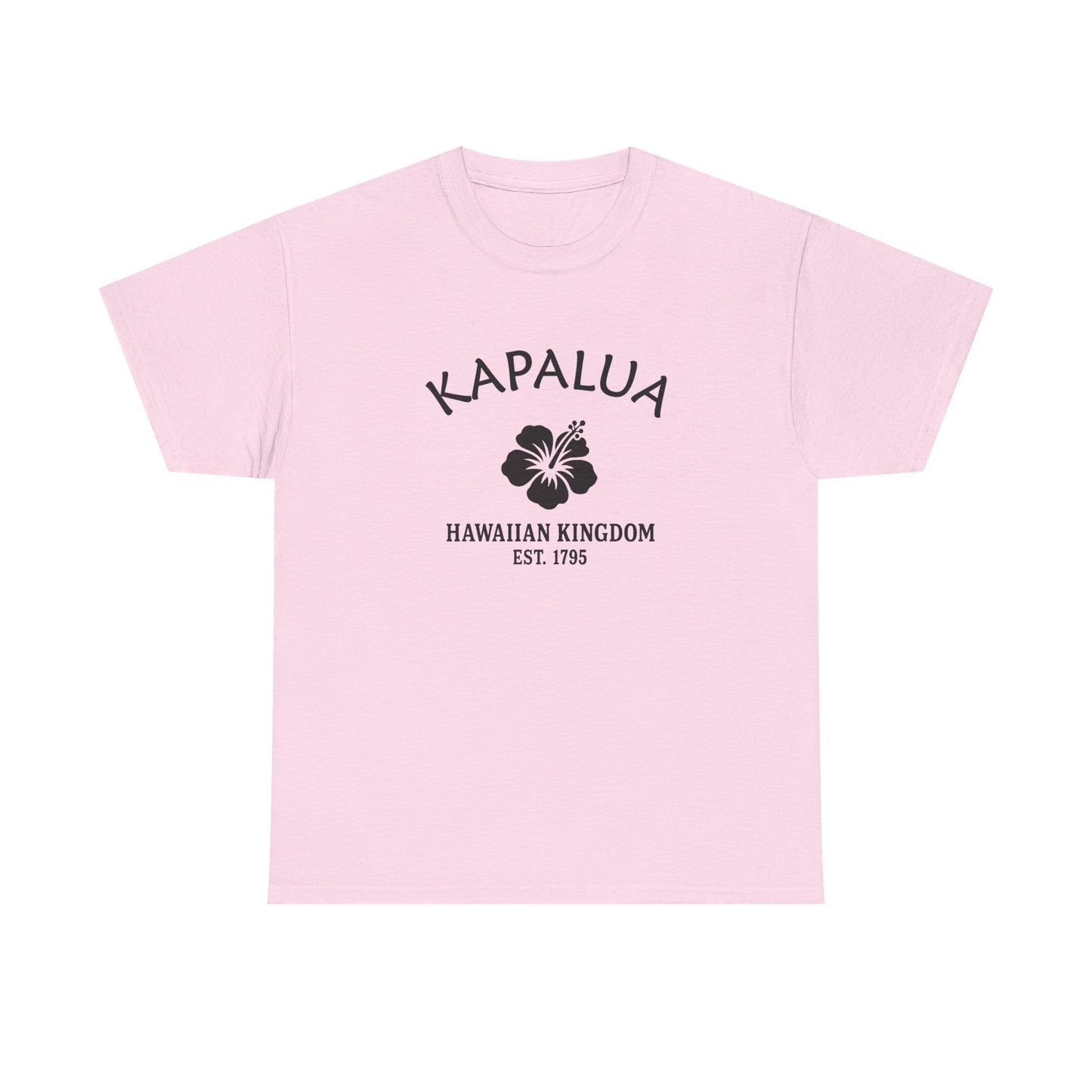 Kapalua Hawaii Vintage Retro Unisex Heavy Cotton Tee - Black Logo