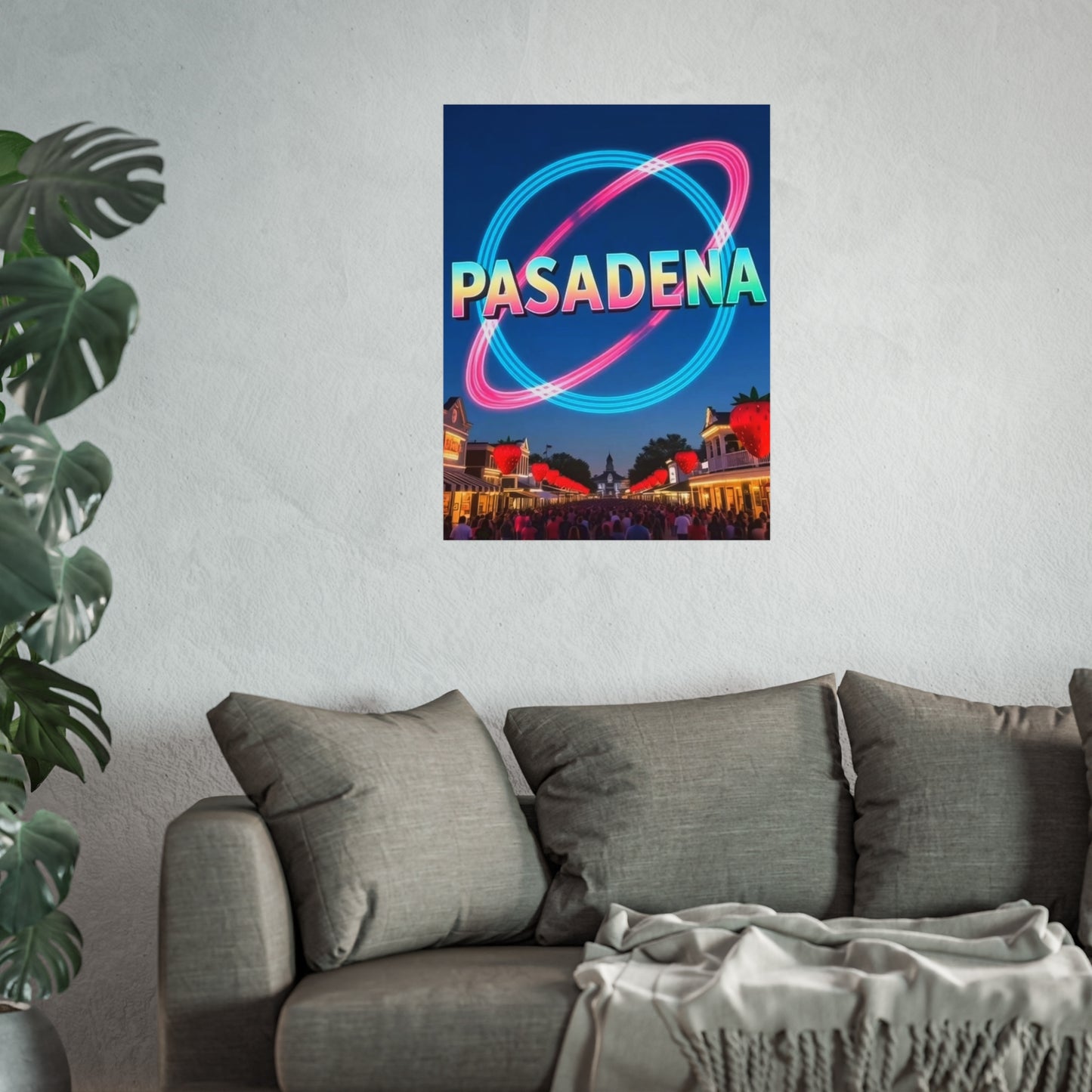 Pasadena Texas Vintage Retro Giclée Print Art Series Poster