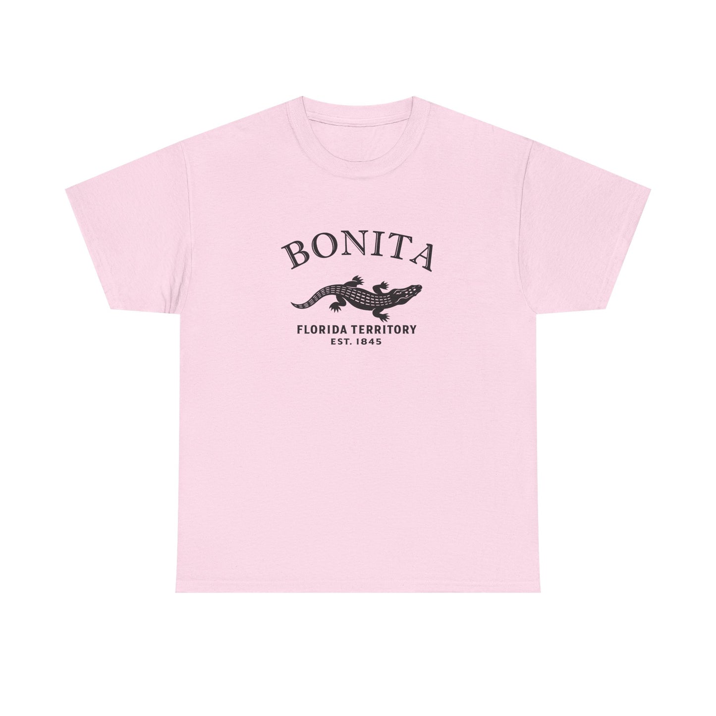 Bonita Florida Vintage Retro Unisex Heavy Cotton Tee - Black Logo