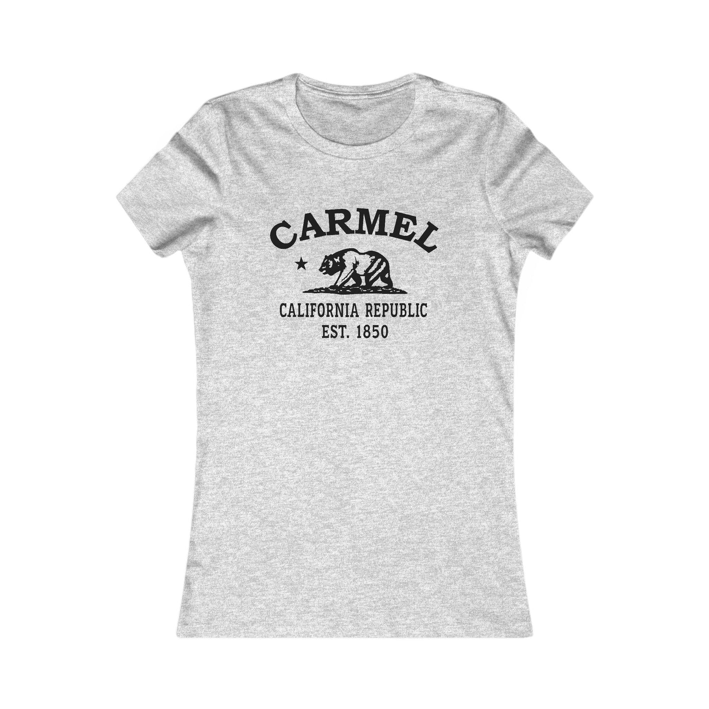 Carmel California Vintage Retro Unisex Heavy Cotton Hoodie - Black Logo