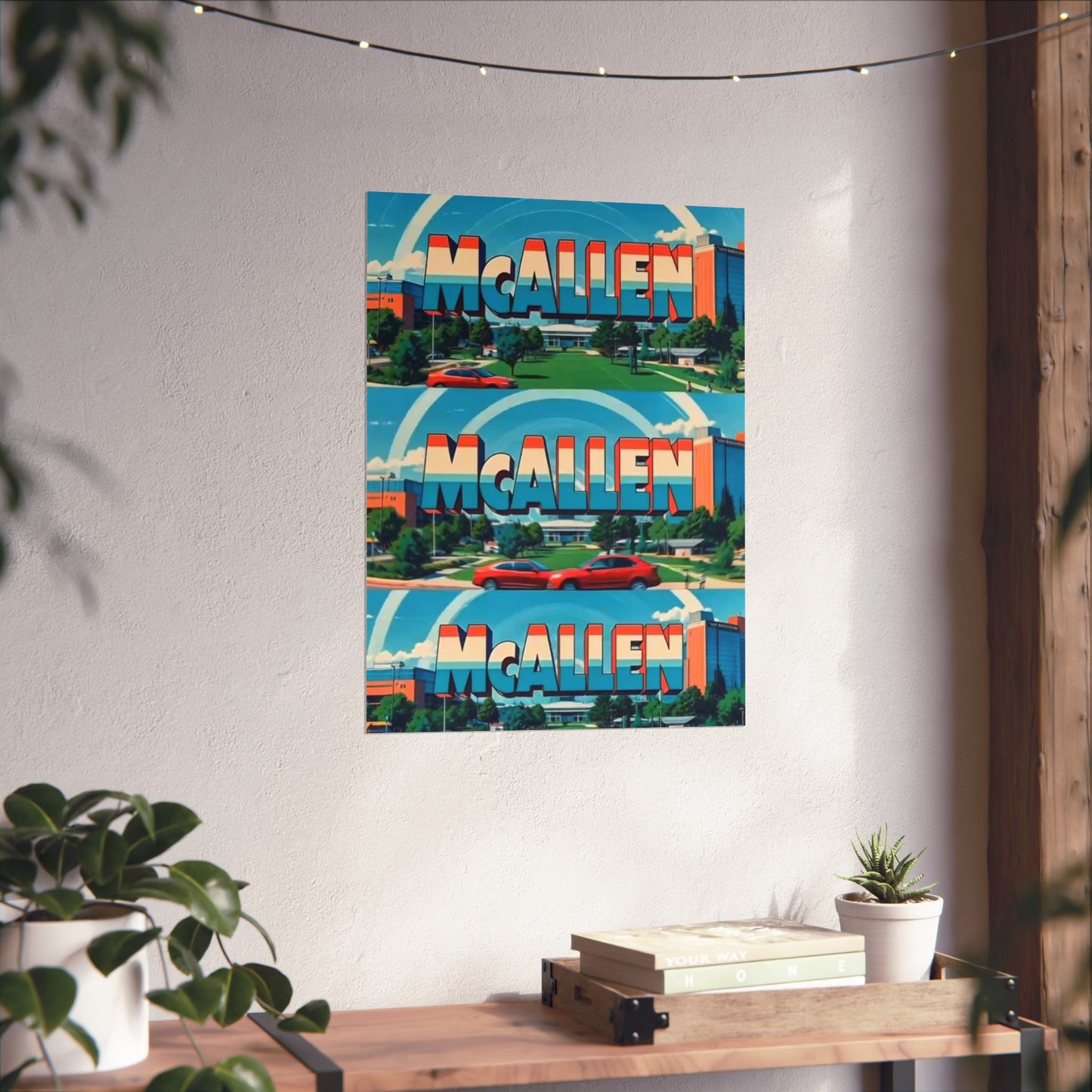 McAllen Texas Vintage Retro Giclée Print Art Series Poster
