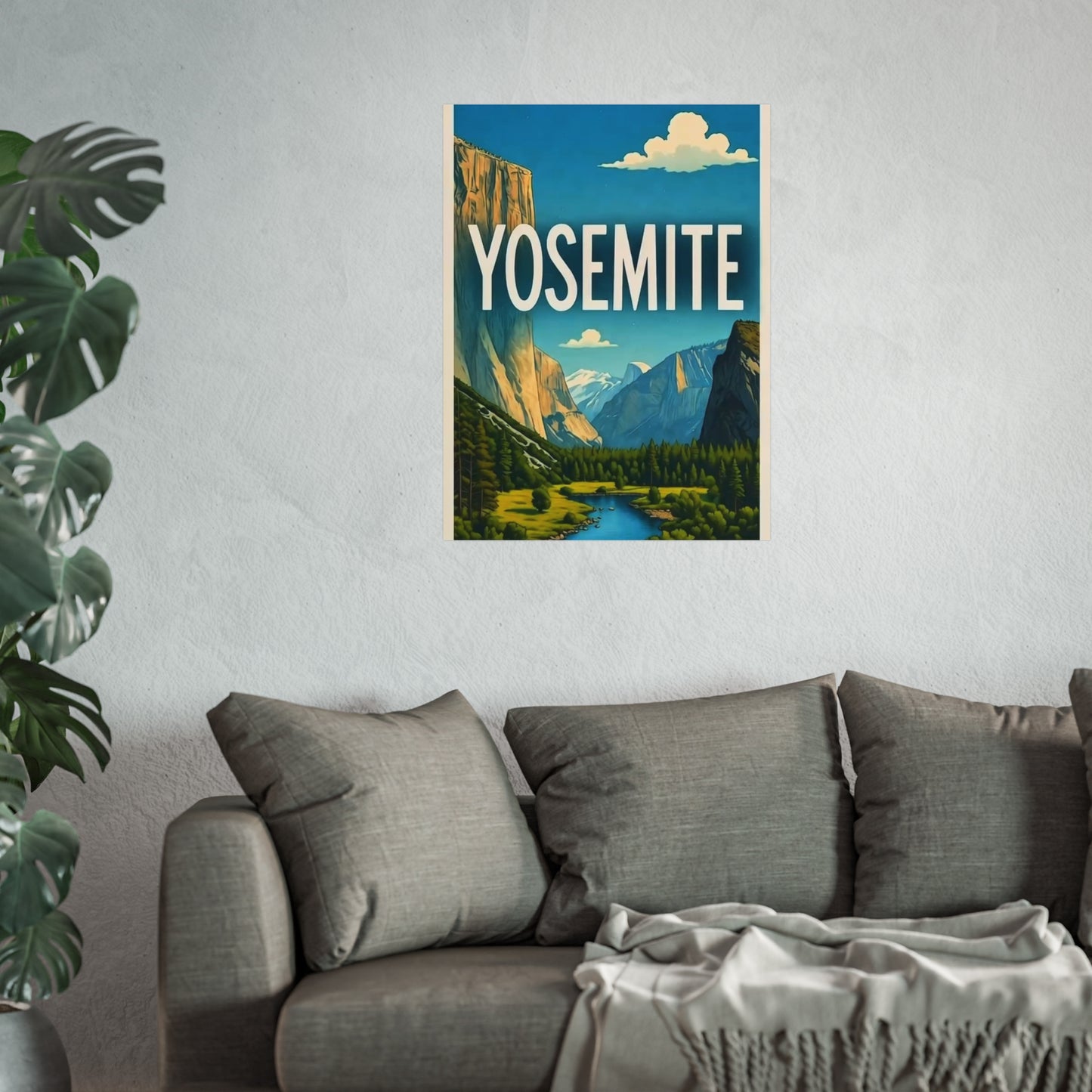 Yosemite California Vintage Retro Giclée Print Art Series Poster
