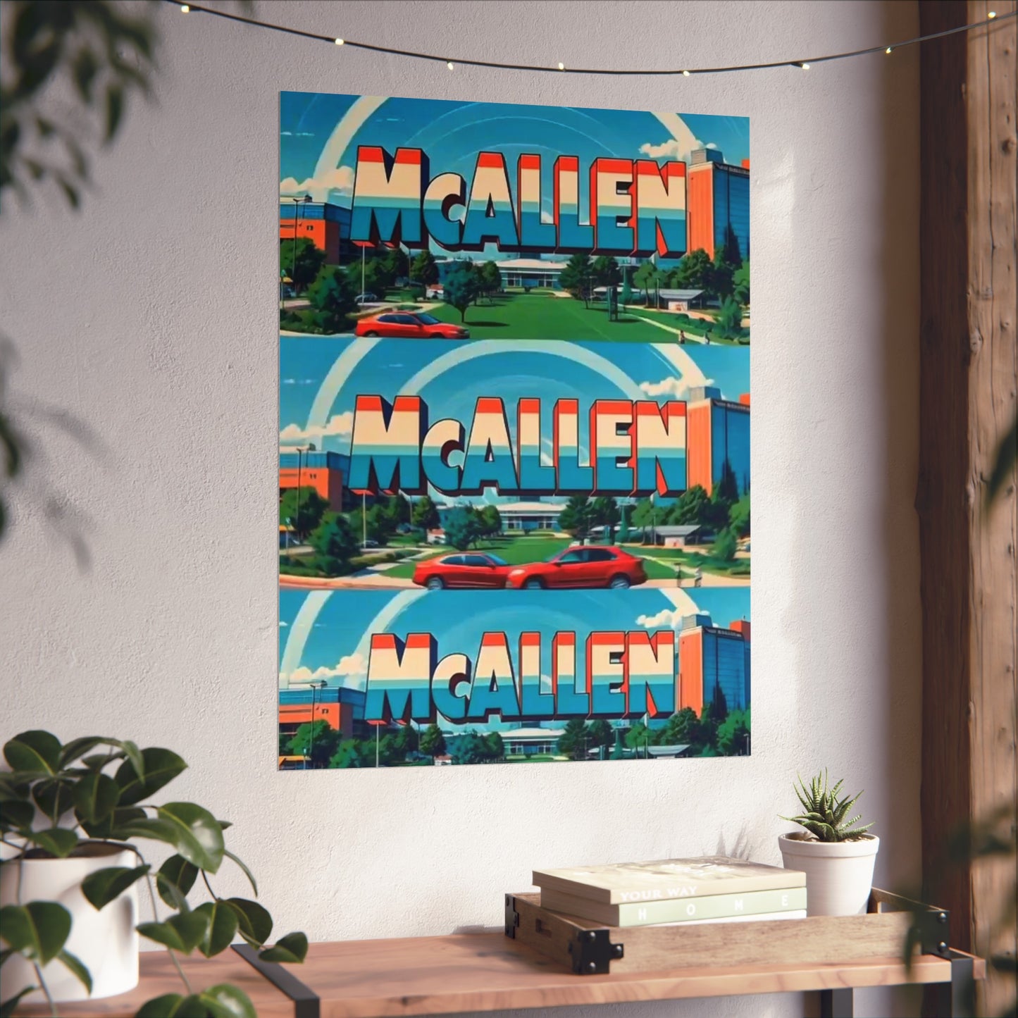 McAllen Texas Vintage Retro Giclée Print Art Series Poster