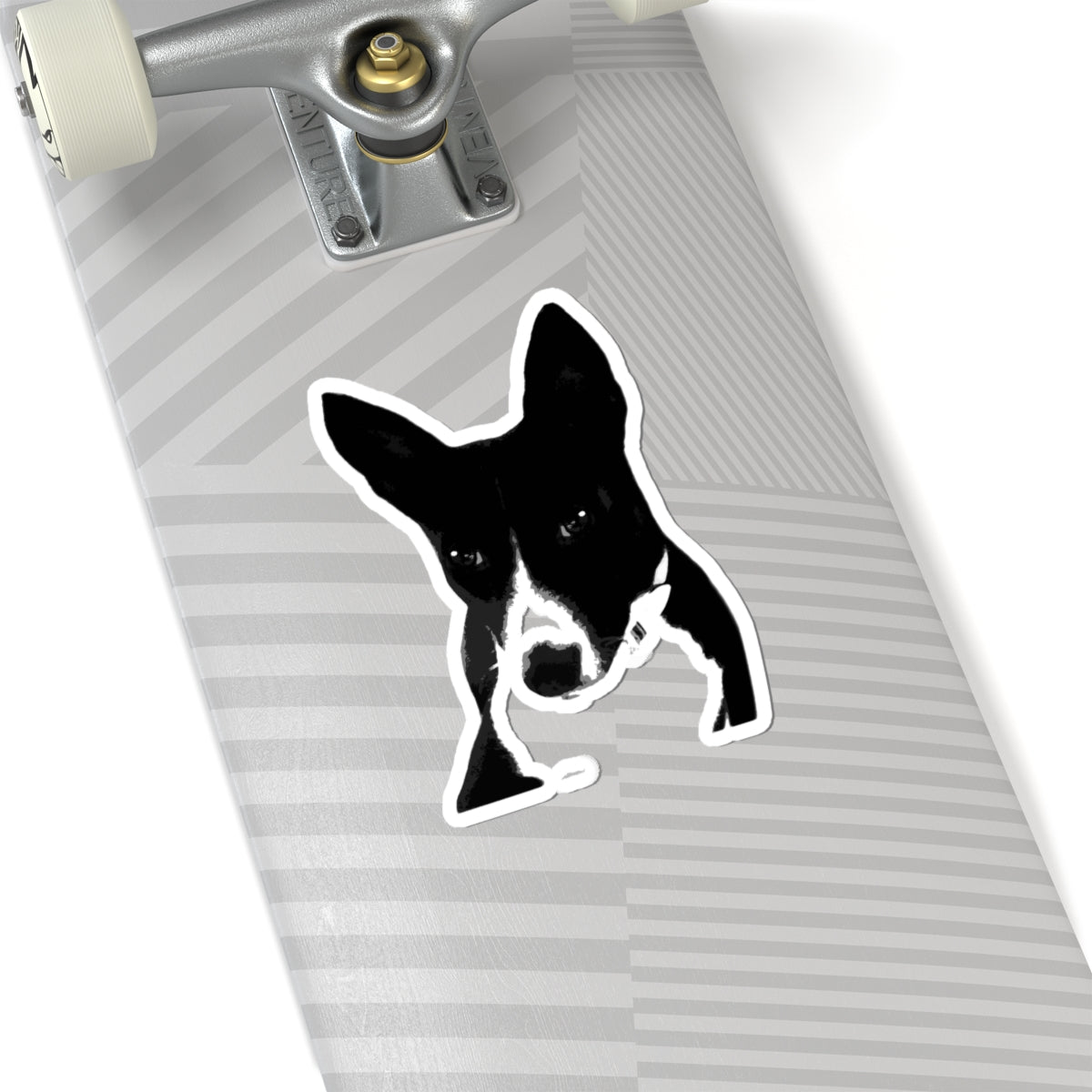 A Life Well Lived Basenji Retro Vinyl Sticker - Black Logo