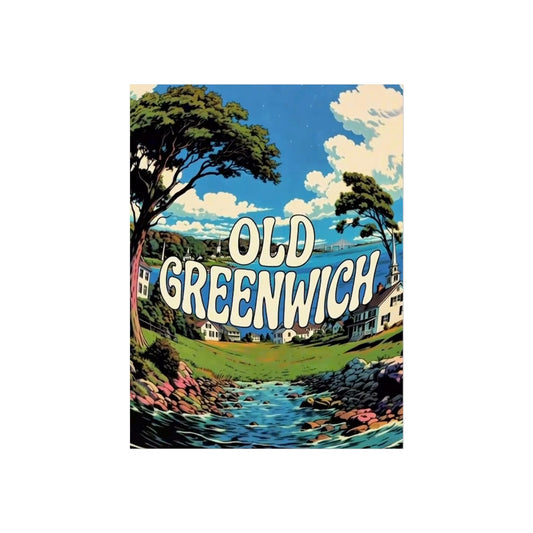 Old Greenwich Connecticut Vintage Retro Giclée Print Art Series Poster