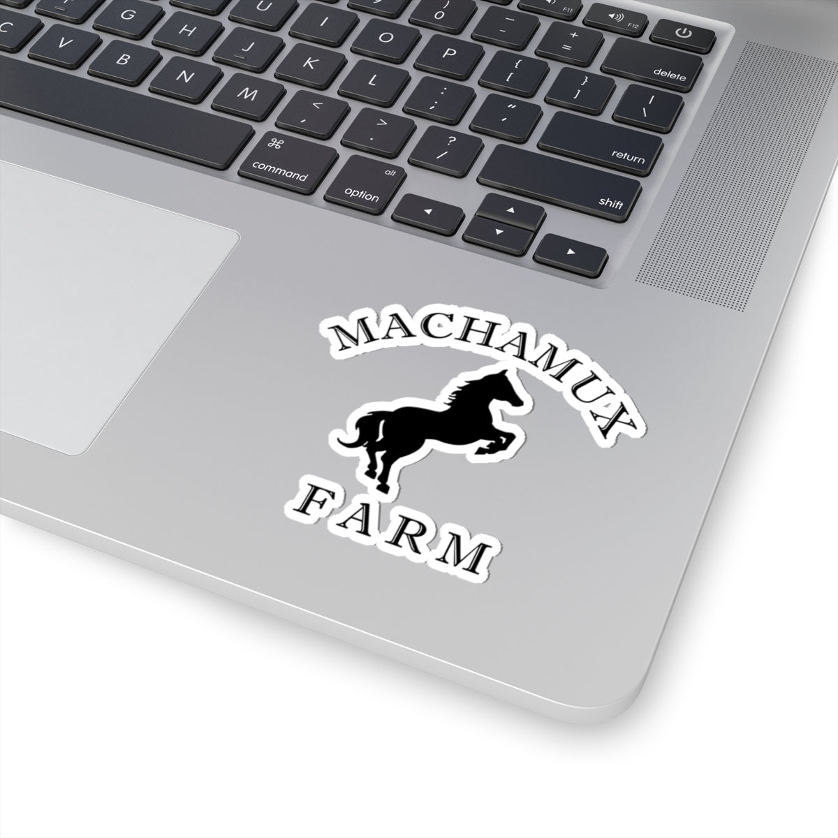 Machamux Farm Kiss-Cut Vintage Retro Vinyl Sticker - Black Logo