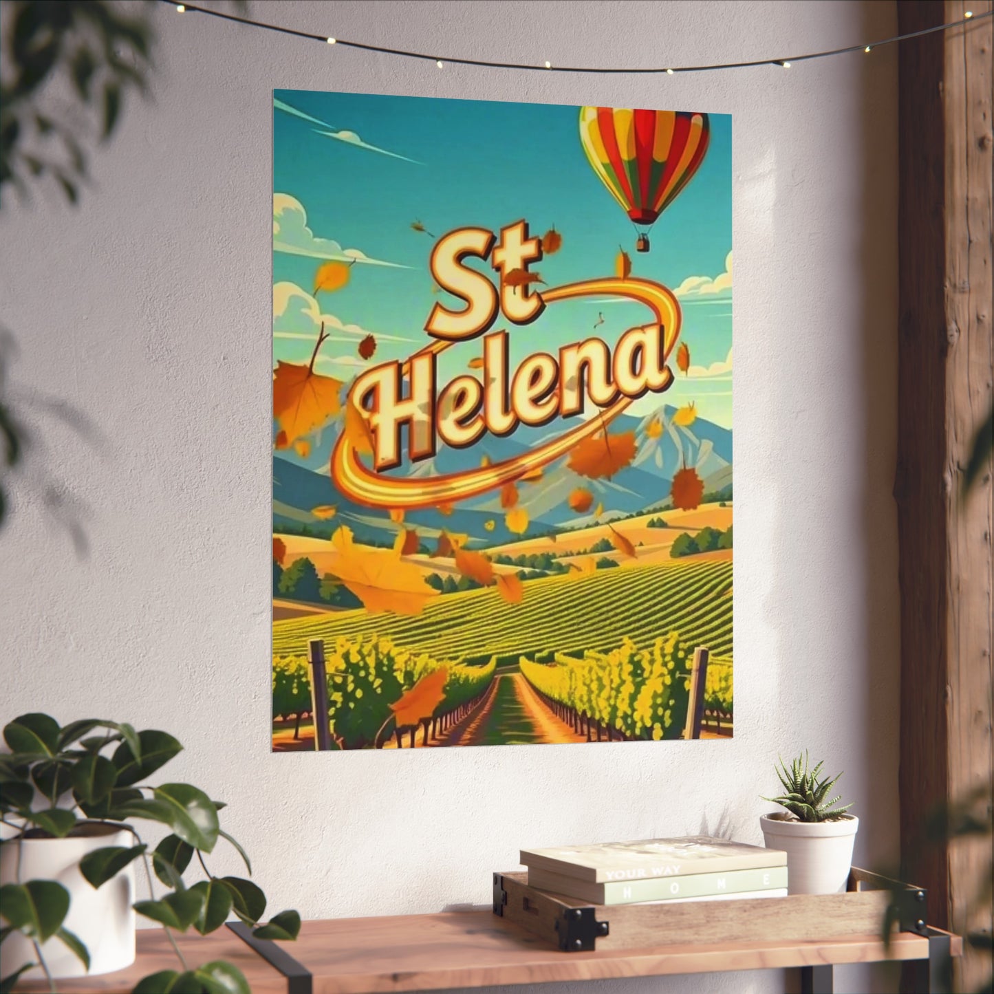 St Helena California Vintage Retro Giclée Print Art Series Poster