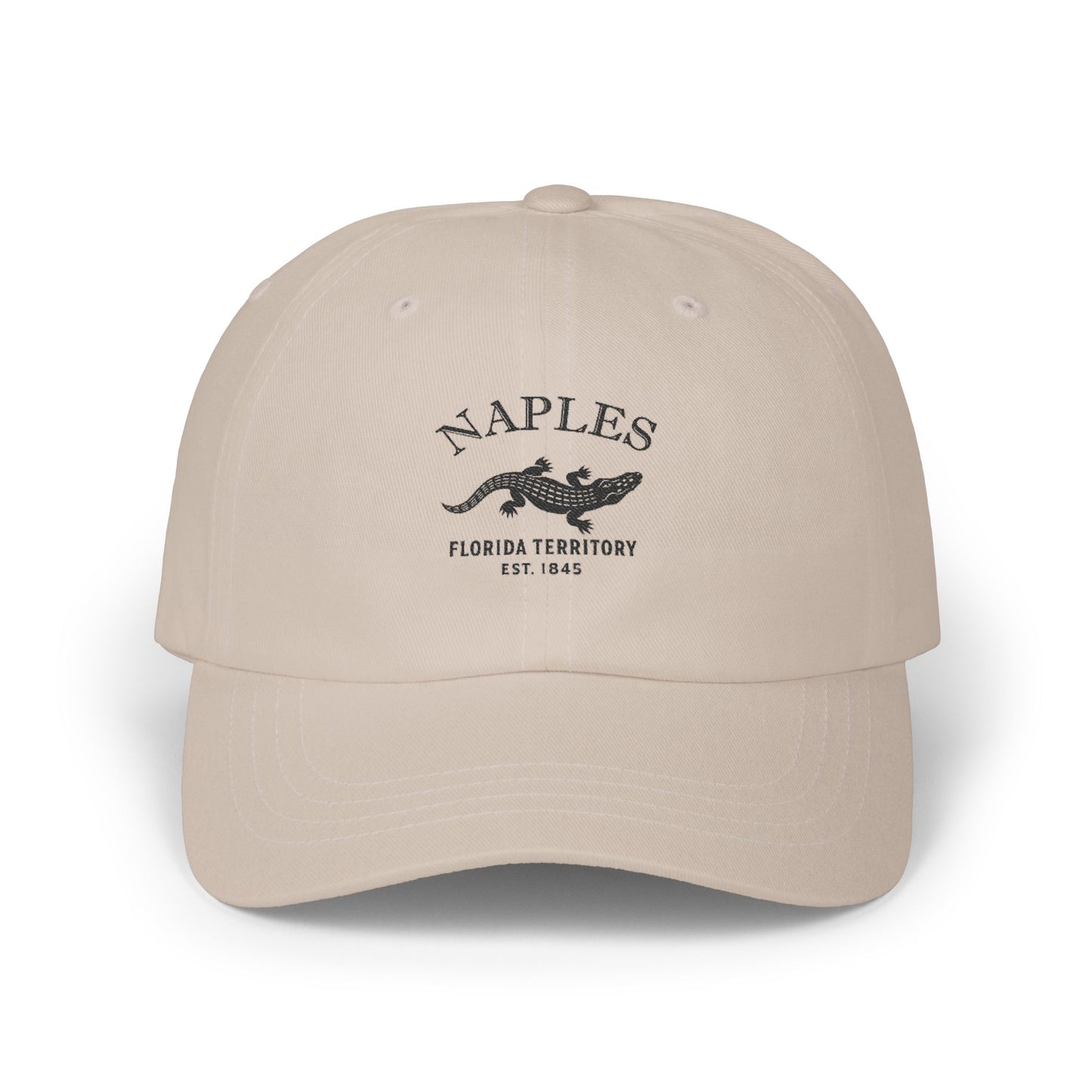 Naples Florida Classic Cotten Cap - Black Logo