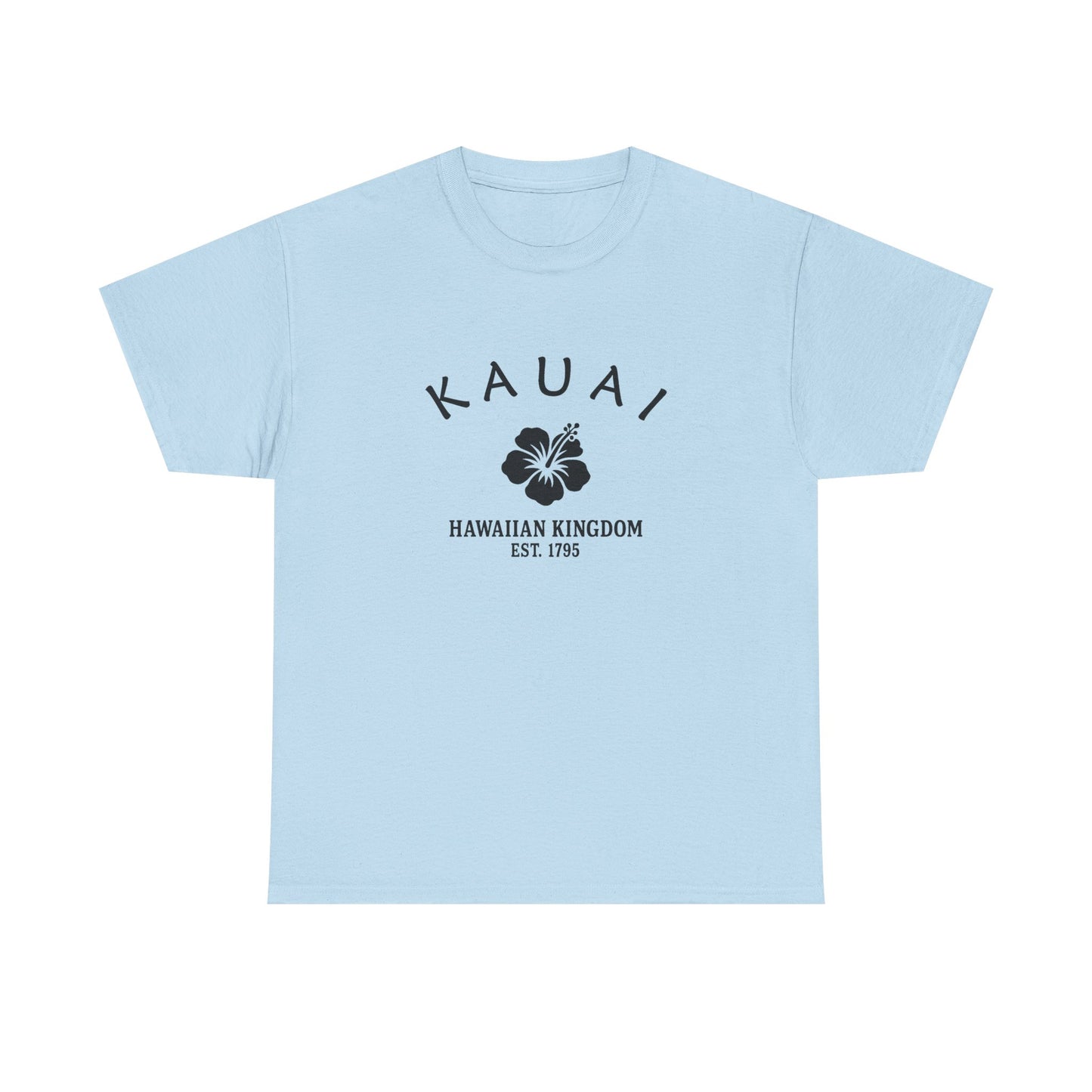 Kauai Hawaii Vintage Retro Unisex Heavy Cotton Tee - Black Logo