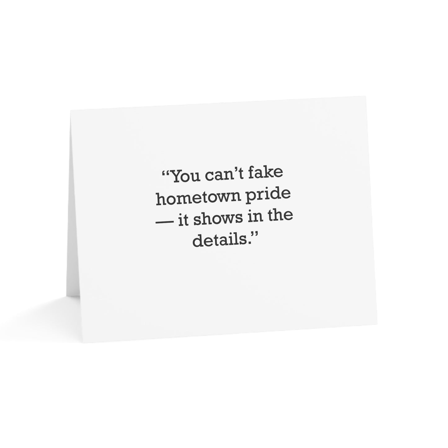 Quote 33 You Cant Fake Vintage Retro Thank You Card Set - Black Logo